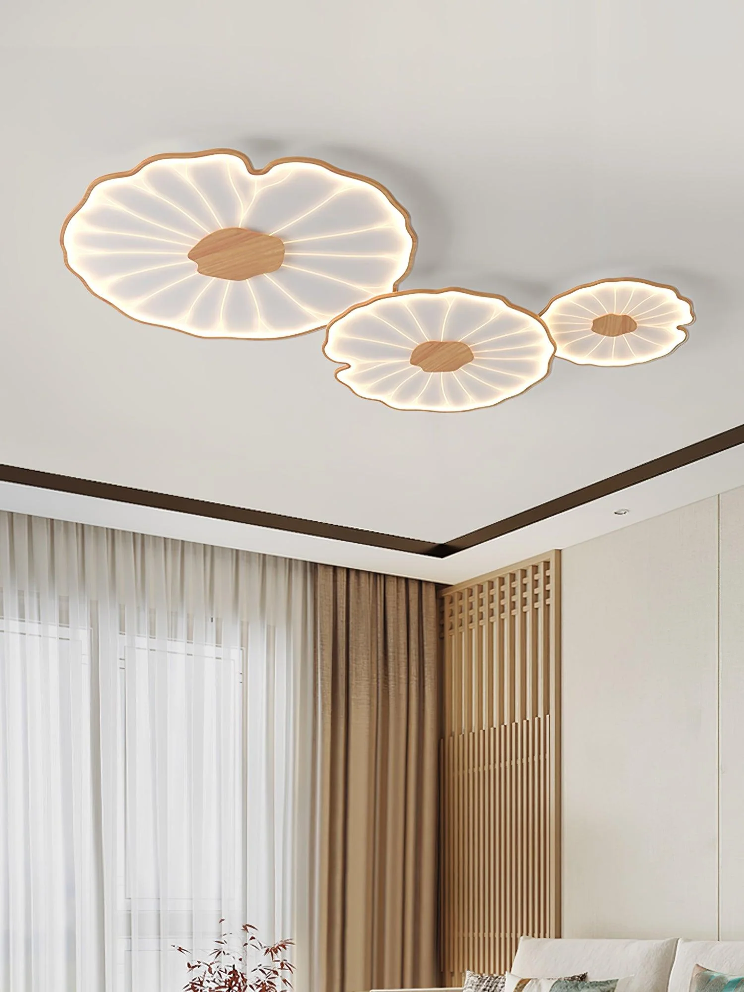 Lotus Leaf Acrylic Ceiling Lamp - Image 20