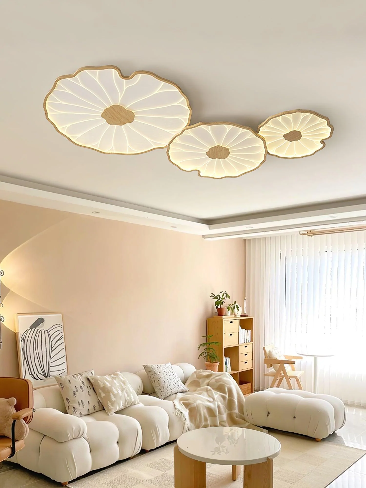 Lotus Leaf Acrylic Ceiling Lamp - Image 25
