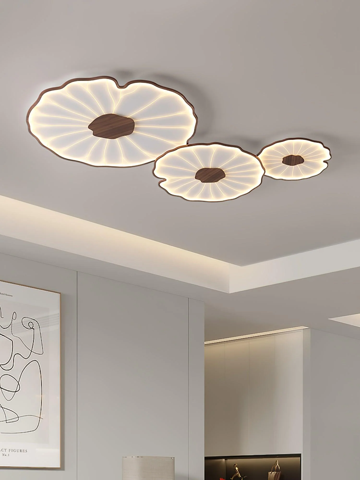Lotus Leaf Acrylic Ceiling Lamp - Image 26