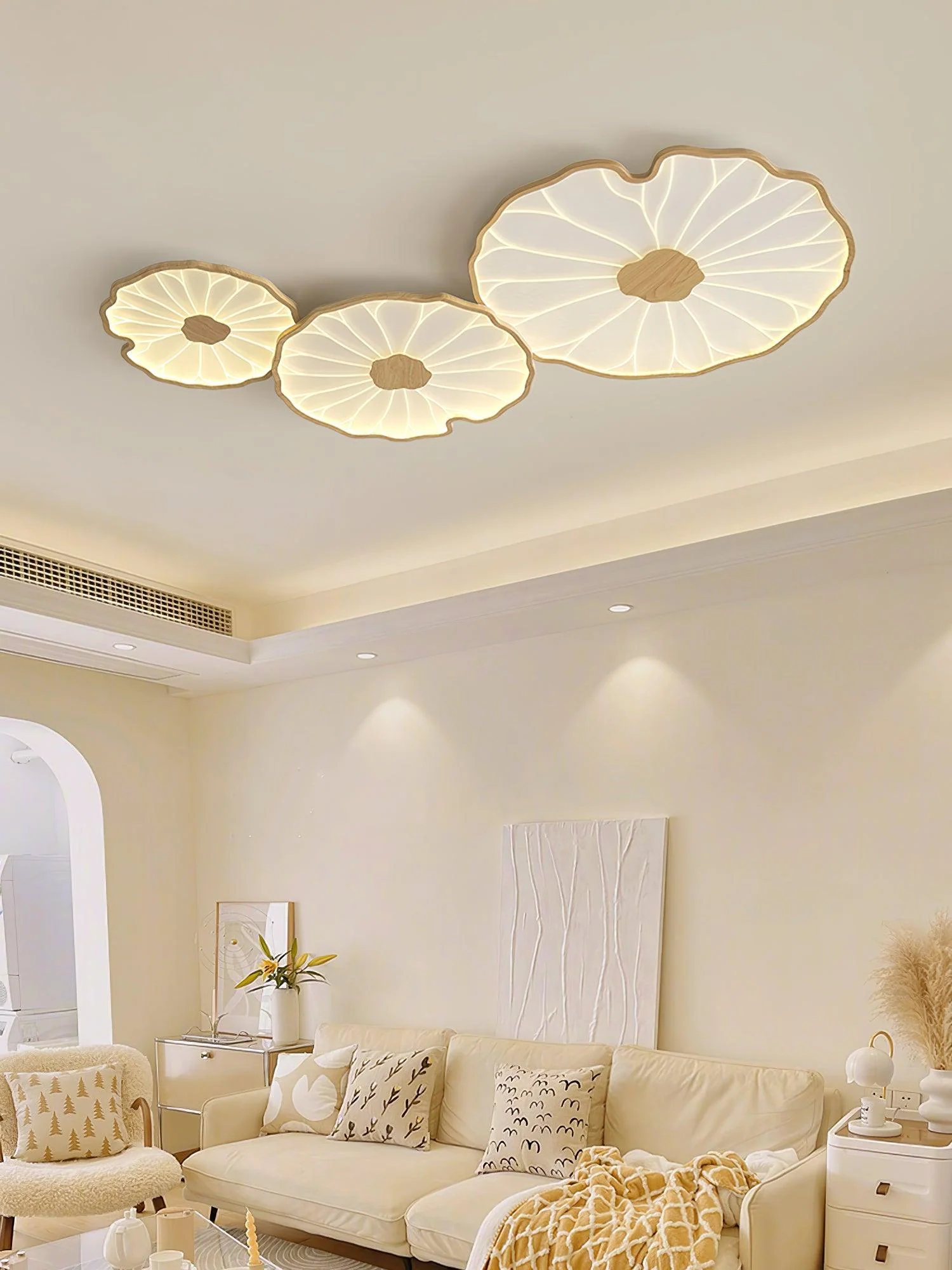Lotus Leaf Acrylic Ceiling Lamp - Image 34