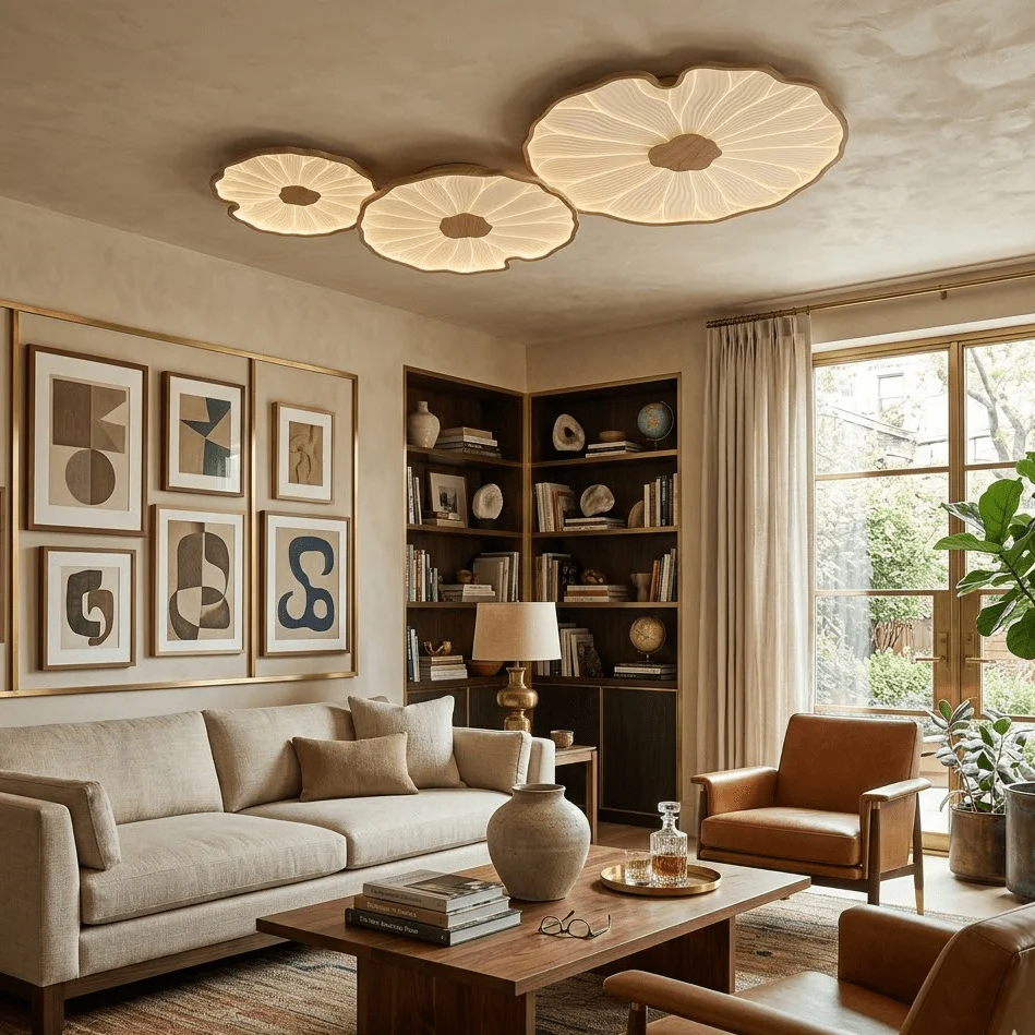 Lotus Leaf Acrylic Ceiling Lamp - Image 4