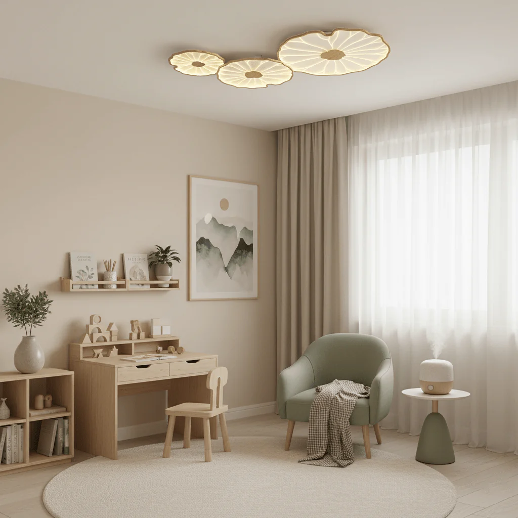 Lotus Leaf Acrylic Ceiling Lamp - Image 6