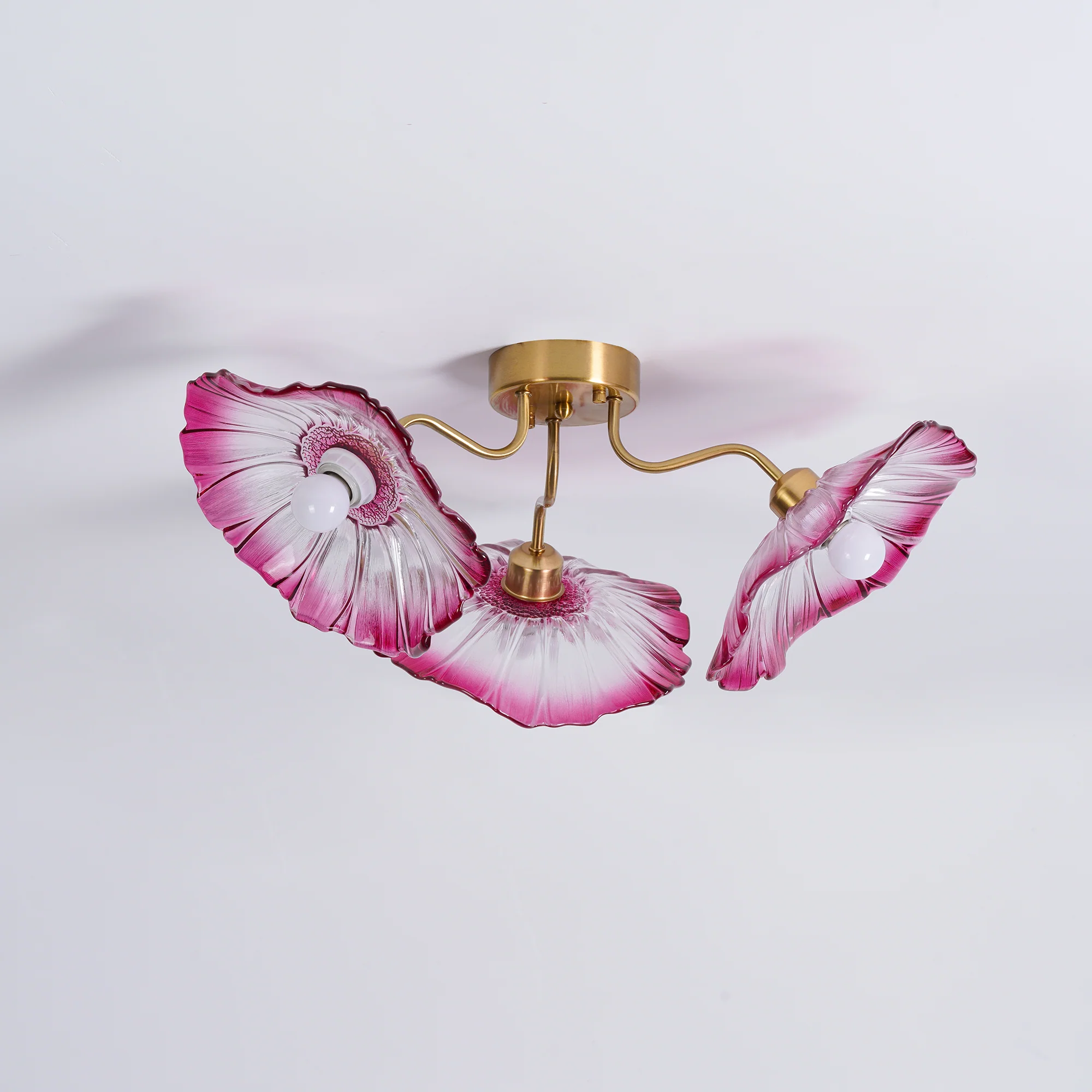 Lotus Leaf Glass Ceiling Lamp - Image 26