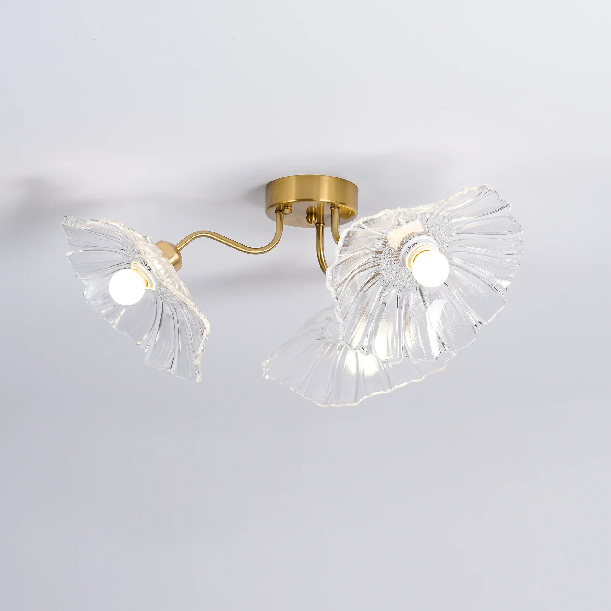 Lotus Leaf Glass Ceiling Lamp - Image 27