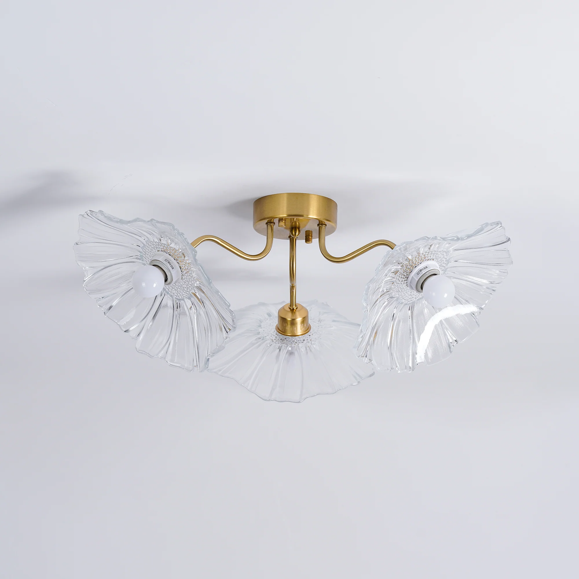 Lotus Leaf Glass Ceiling Lamp - Image 31