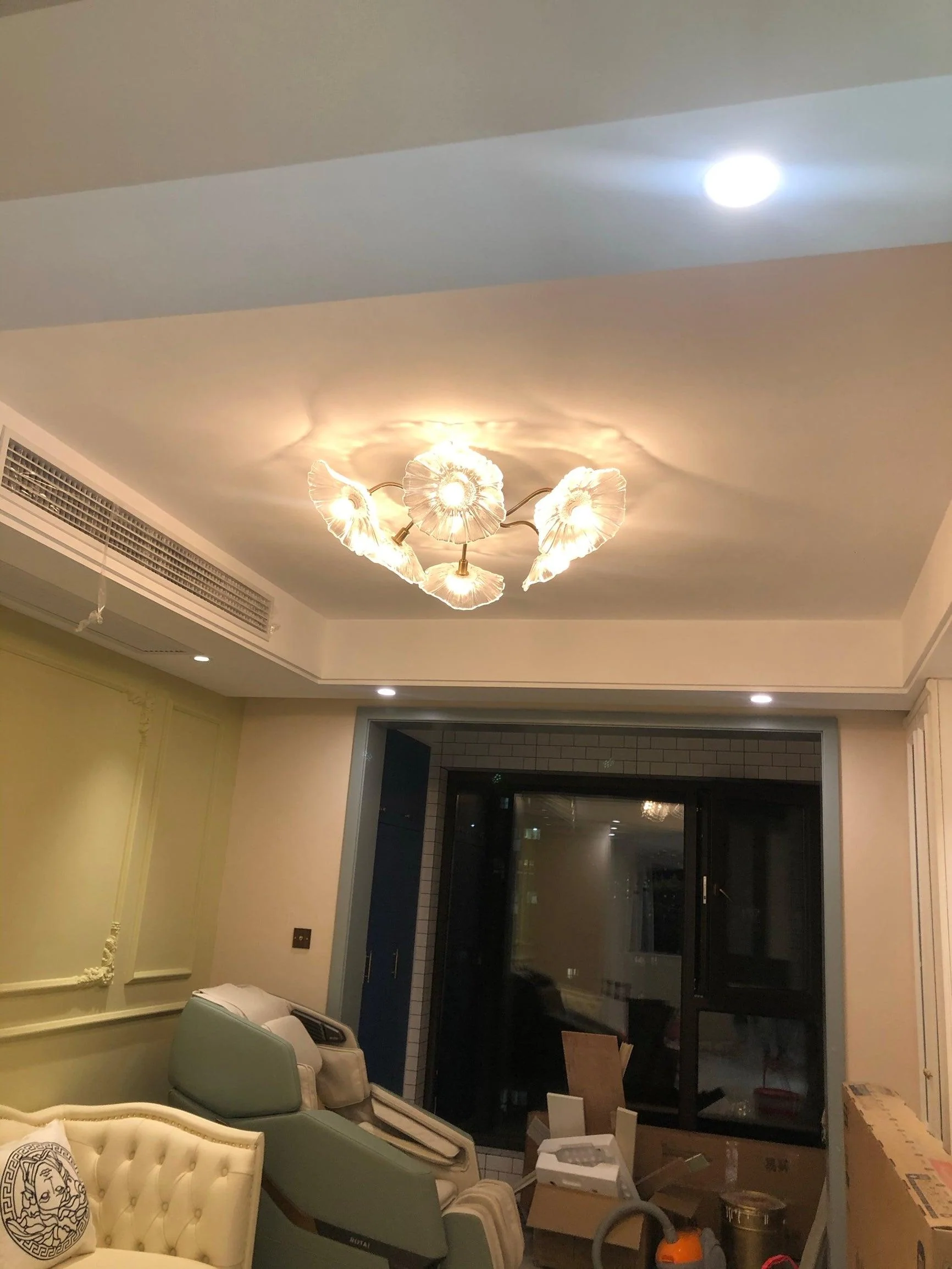 Lotus Leaf Glass Ceiling Lamp - Image 32