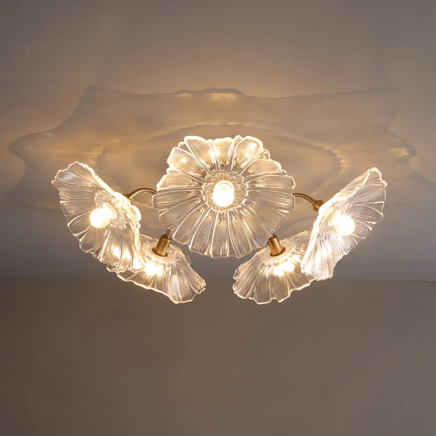 Lotus Leaf Glass Ceiling Lamp - Image 64