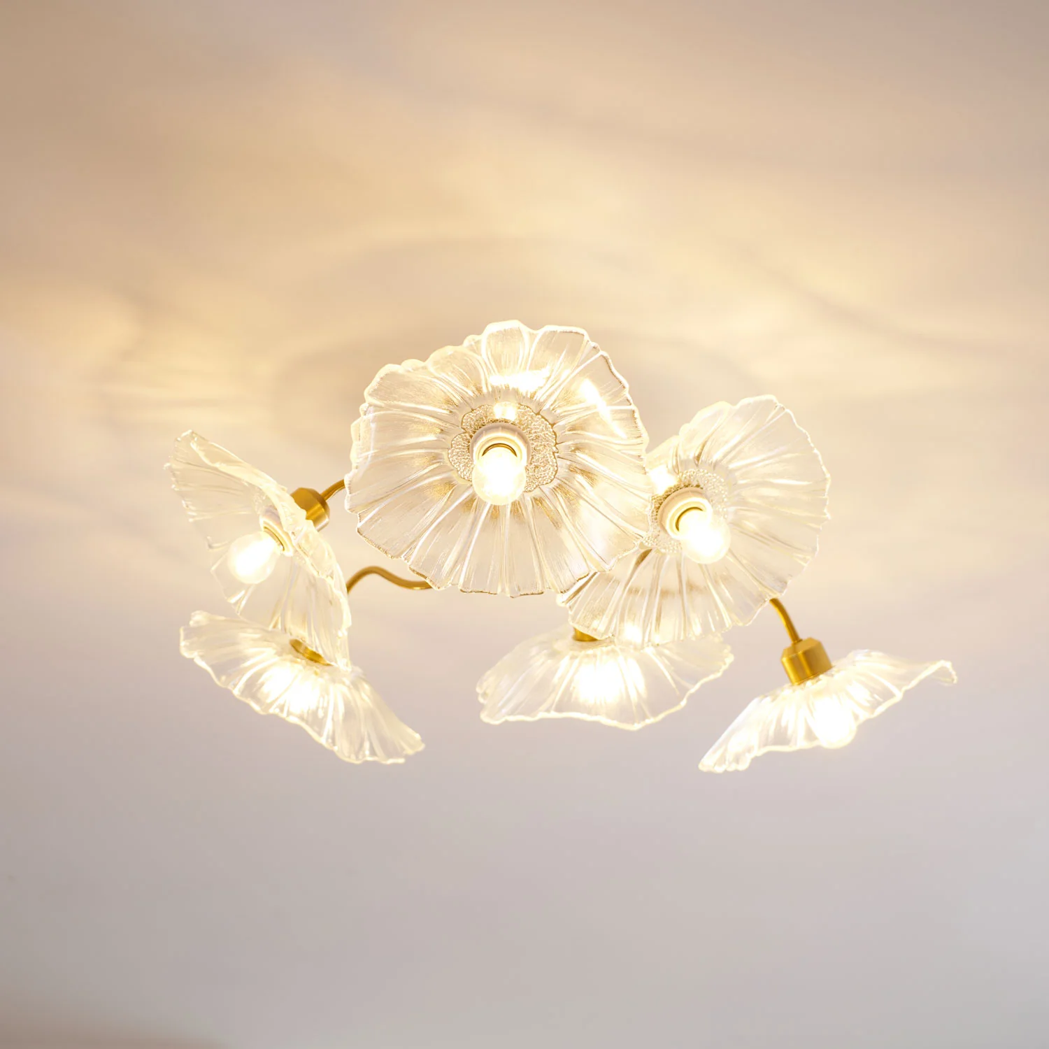 Lotus Leaf Glass Ceiling Lamp - Image 90