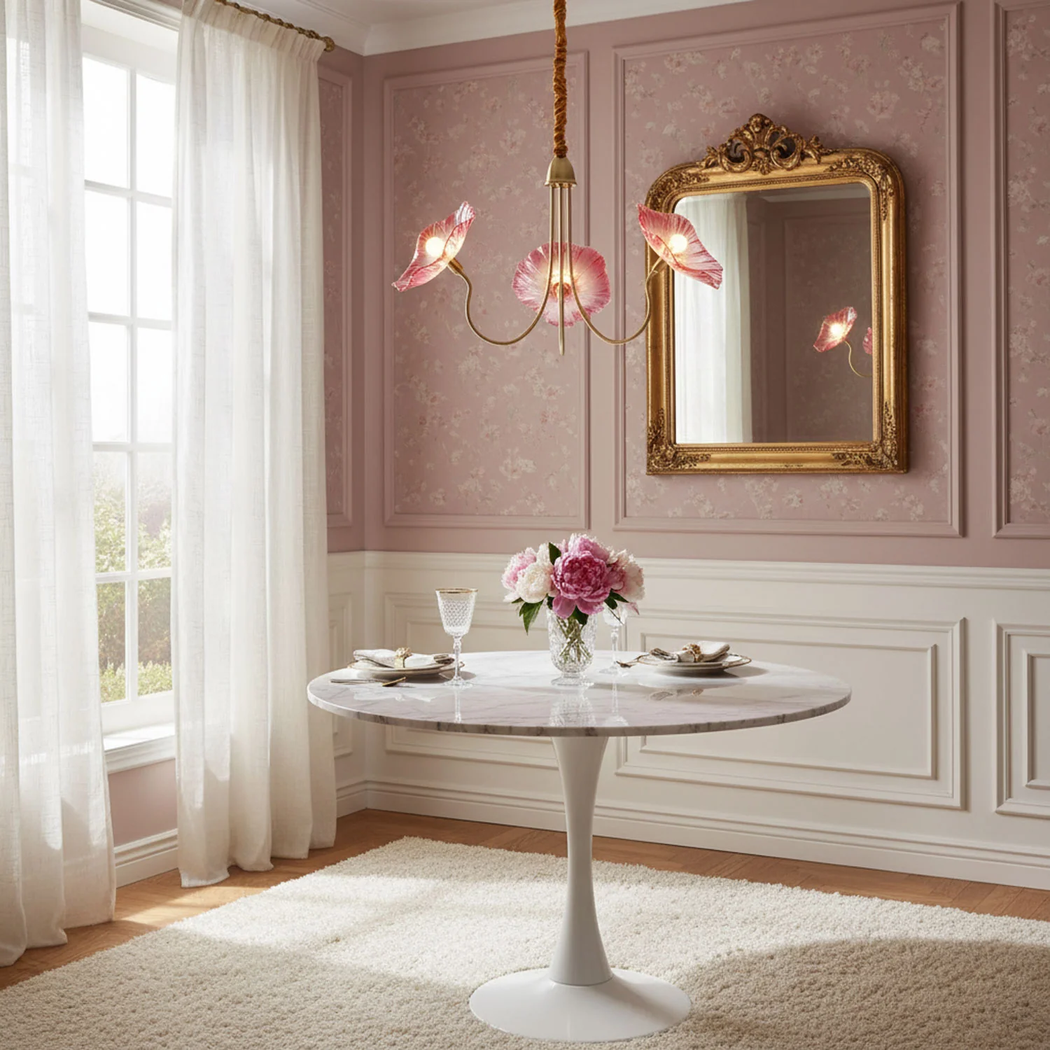 Lotus Leaf Glass Chandelier - Image 15