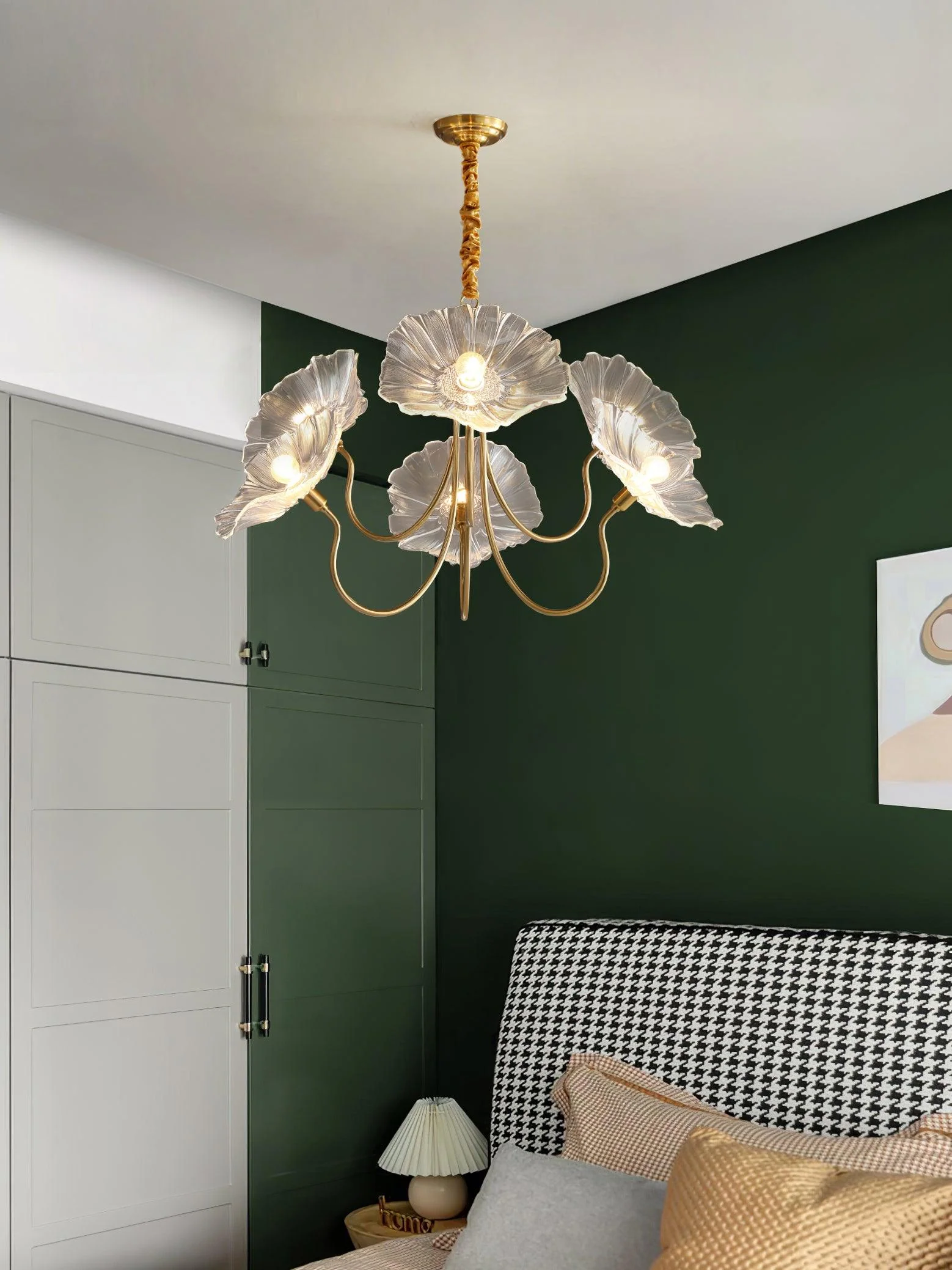 Lotus Leaf Glass Chandelier - Image 22