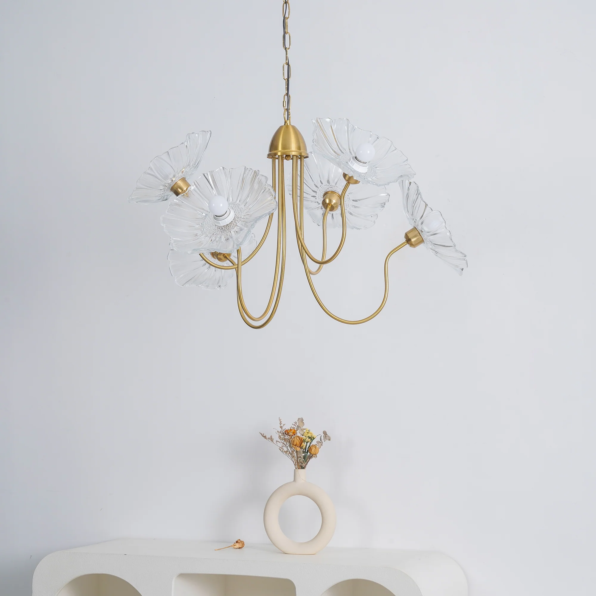 Lotus Leaf Glass Chandelier - Image 32