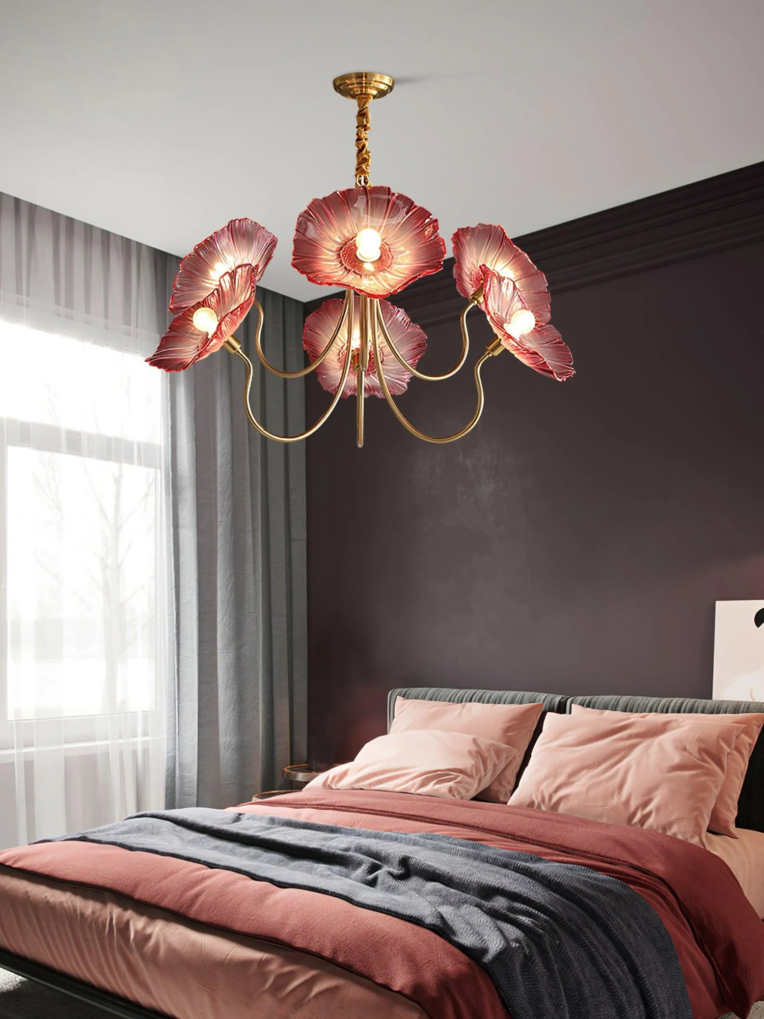 Lotus Leaf Glass Chandelier - Image 42
