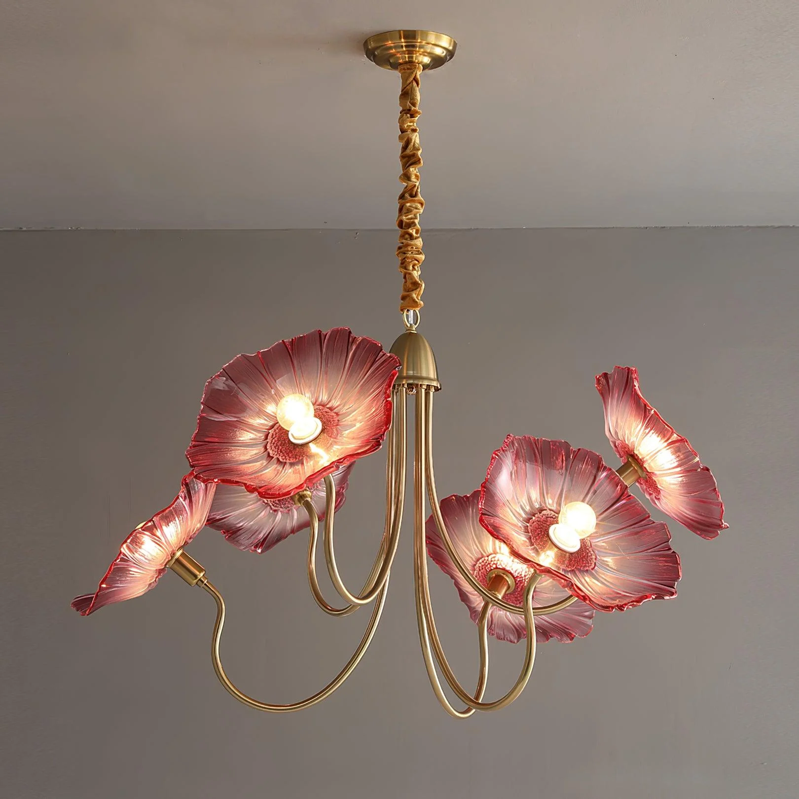 Lotus Leaf Glass Chandelier - Image 51