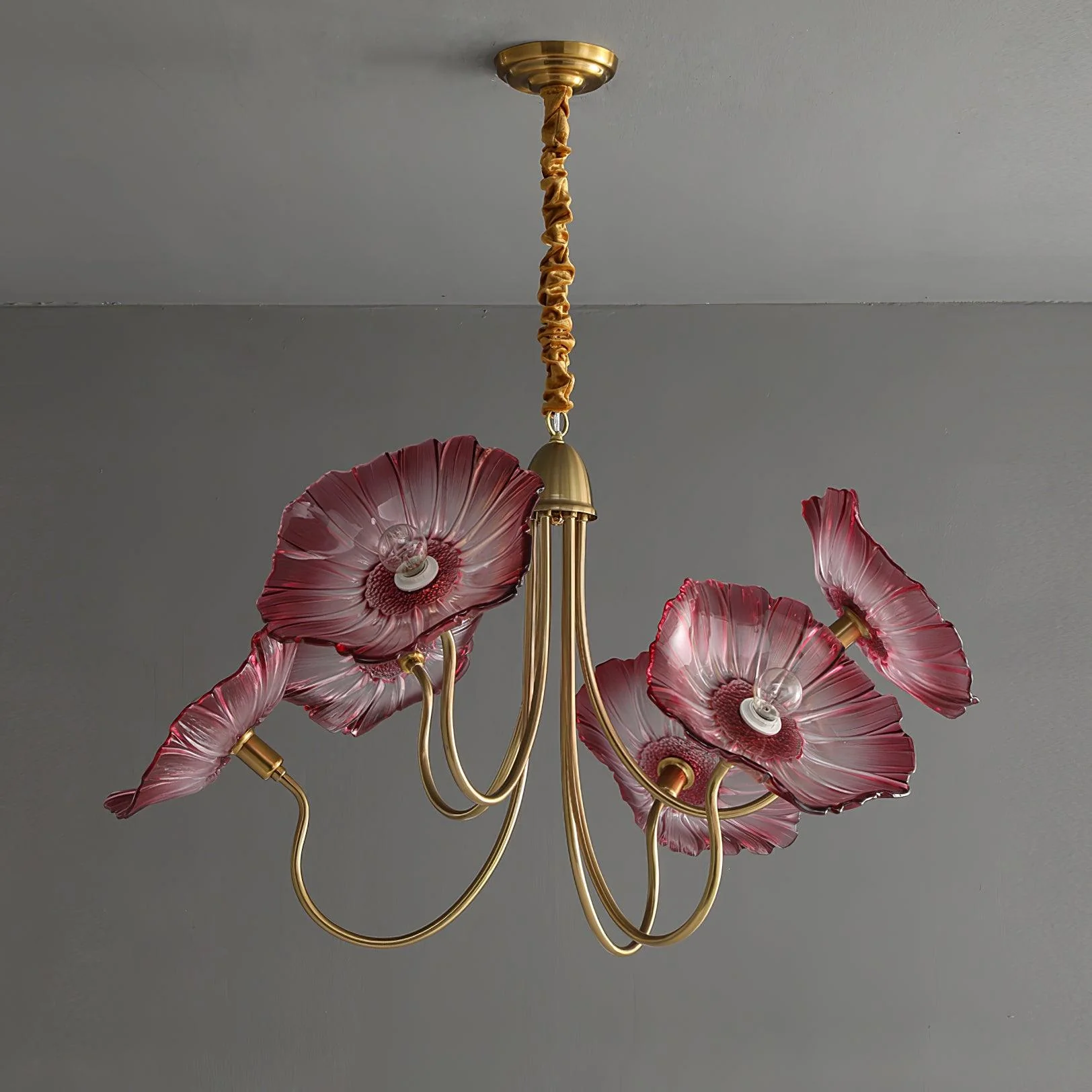 Lotus Leaf Glass Chandelier - Image 54