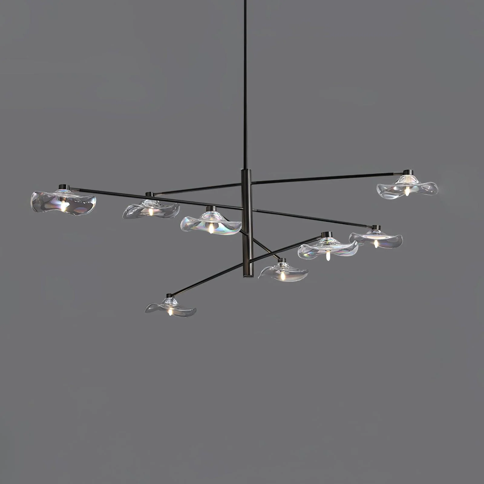 Lotus Leaves Glass Chandelier - Image 23