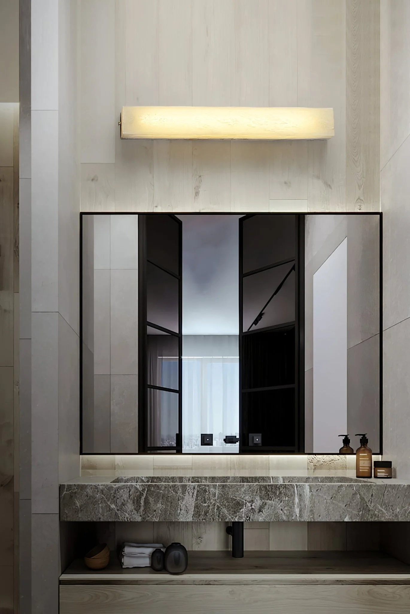 Lucent Pillar Alabaster Wall Light - Image 21