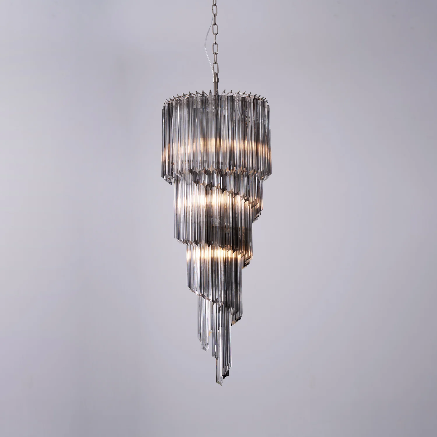 Lucente Noir Spiral Chandelier - Image 10
