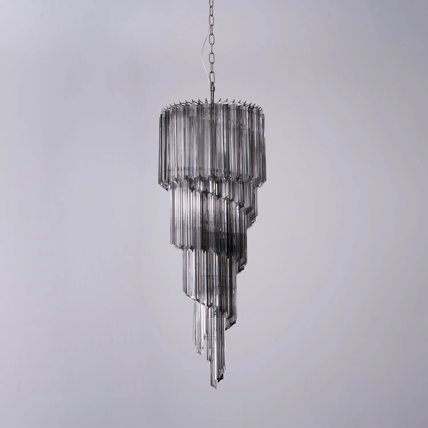 Lucente Noir Spiral Chandelier - Image 11