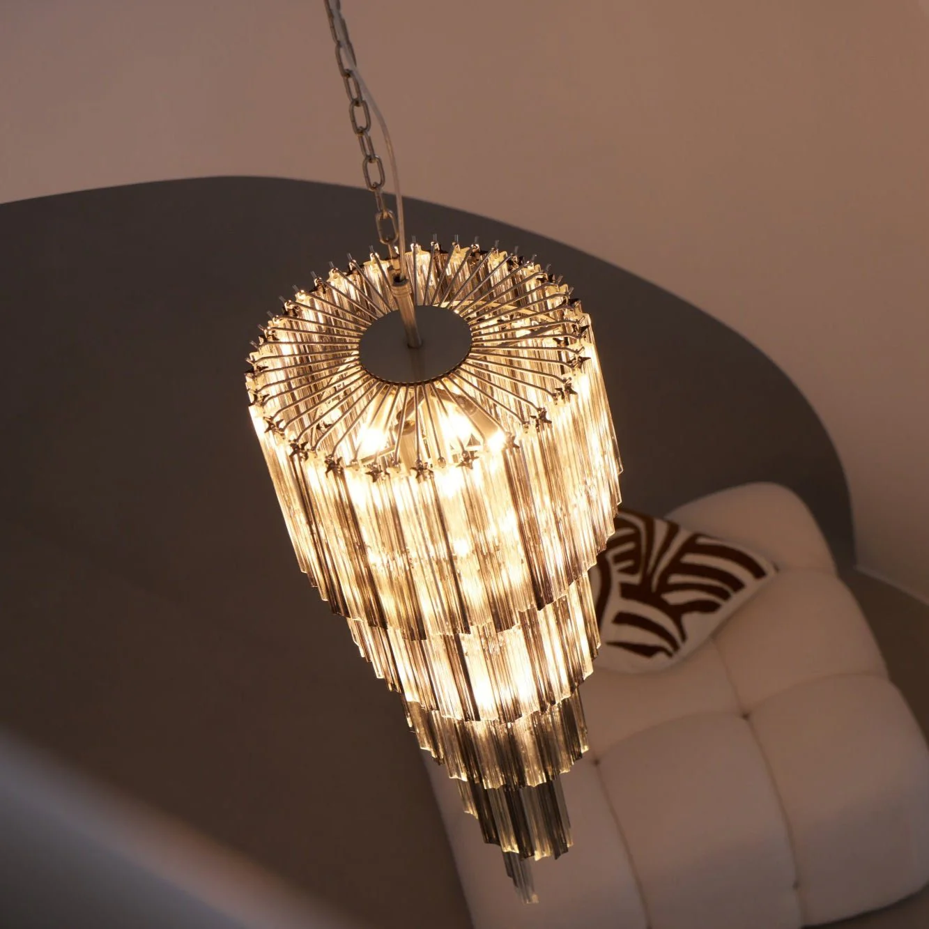 Lucente Noir Spiral Chandelier - Image 18