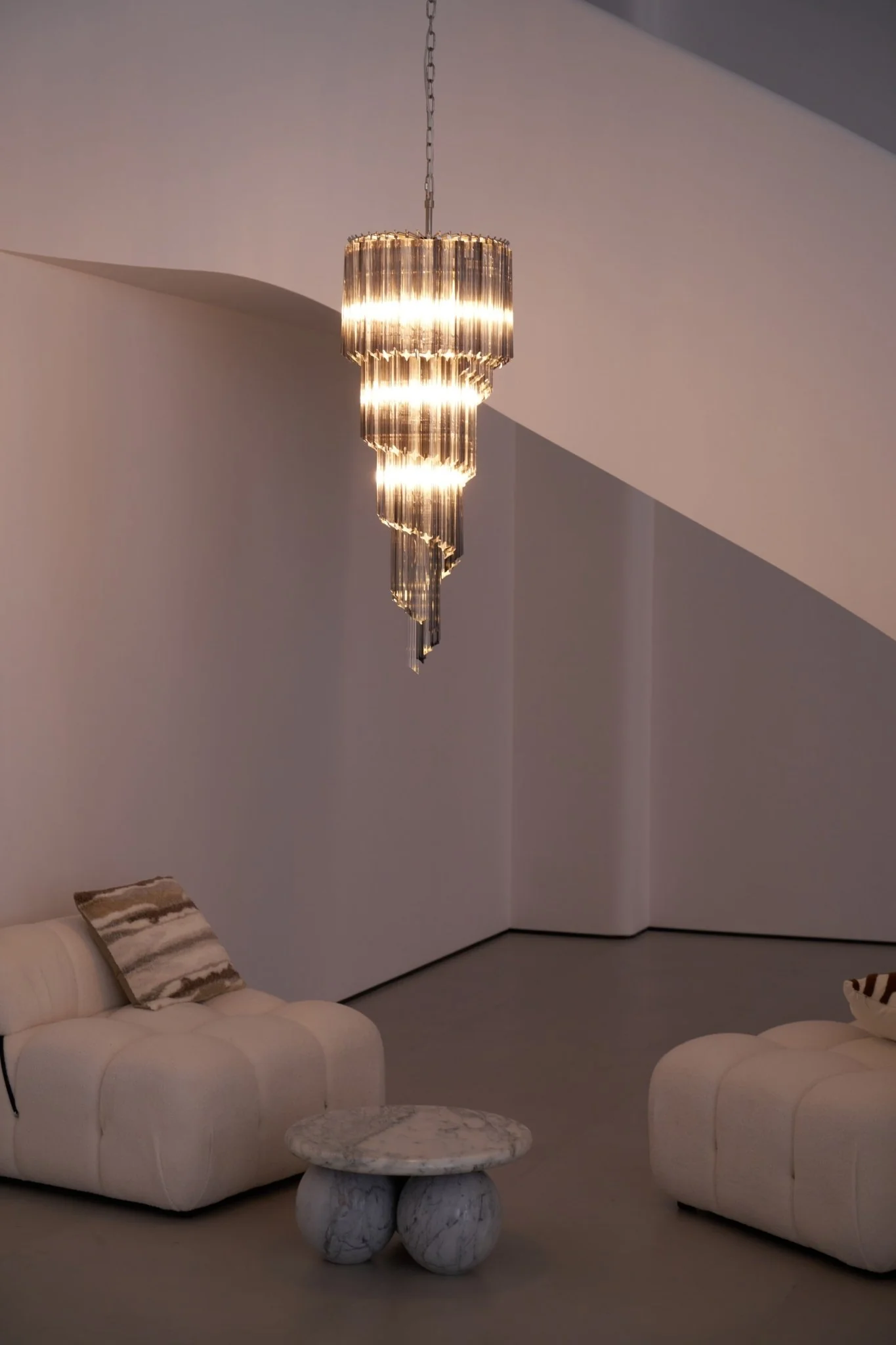 Lucente Noir Spiral Chandelier - Image 19