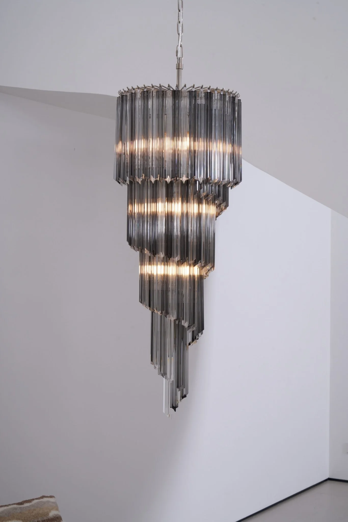 Lucente Noir Spiral Chandelier - Image 24