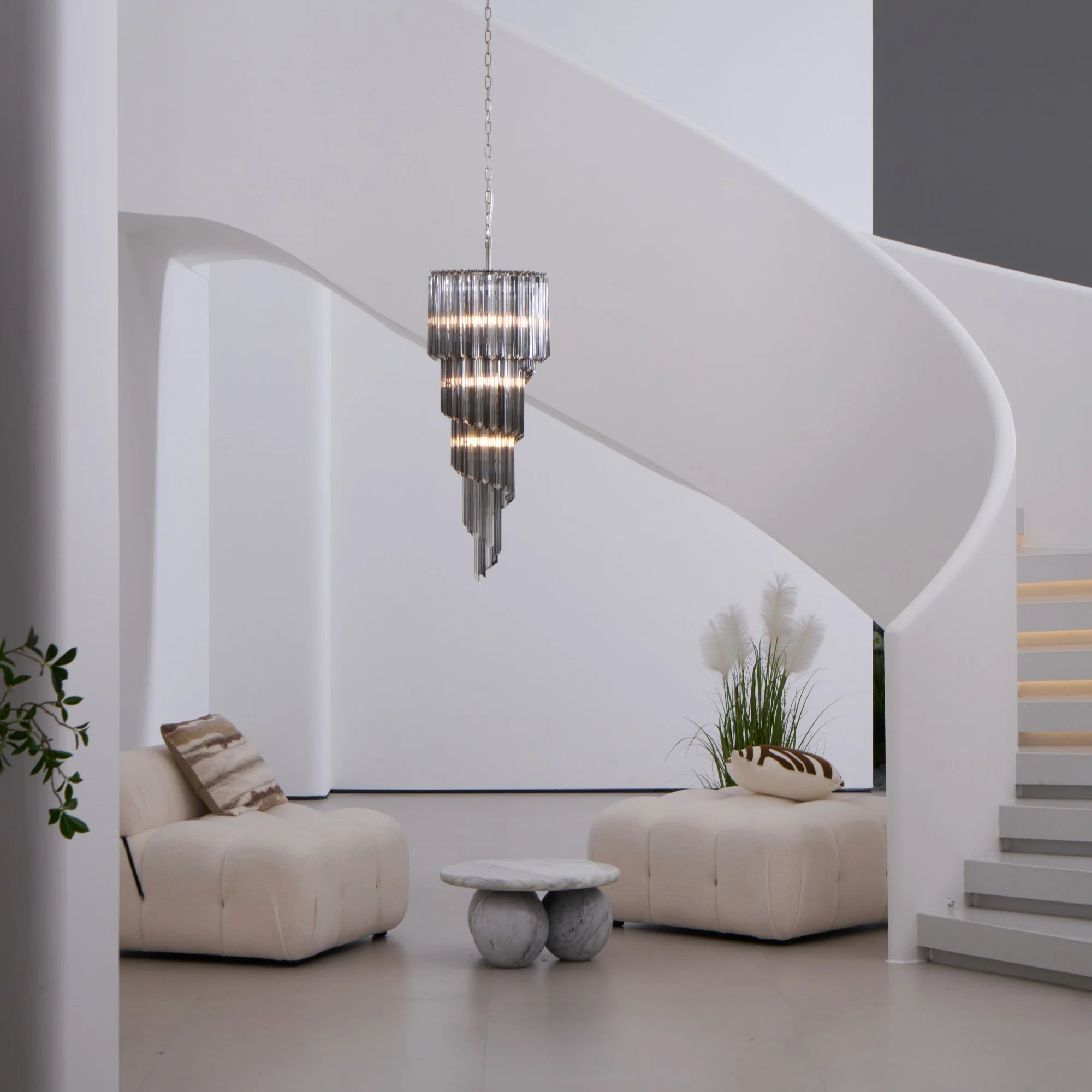 Lucente Noir Spiral Chandelier - Image 25
