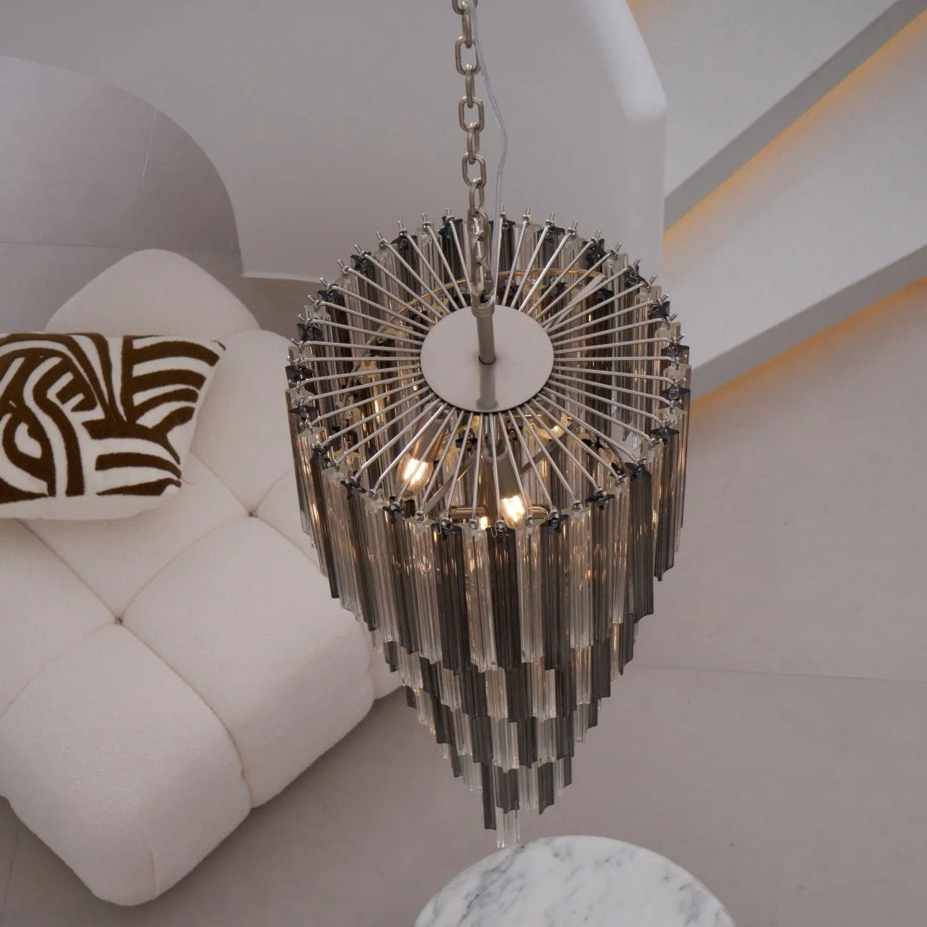 Lucente Noir Spiral Chandelier - Image 26