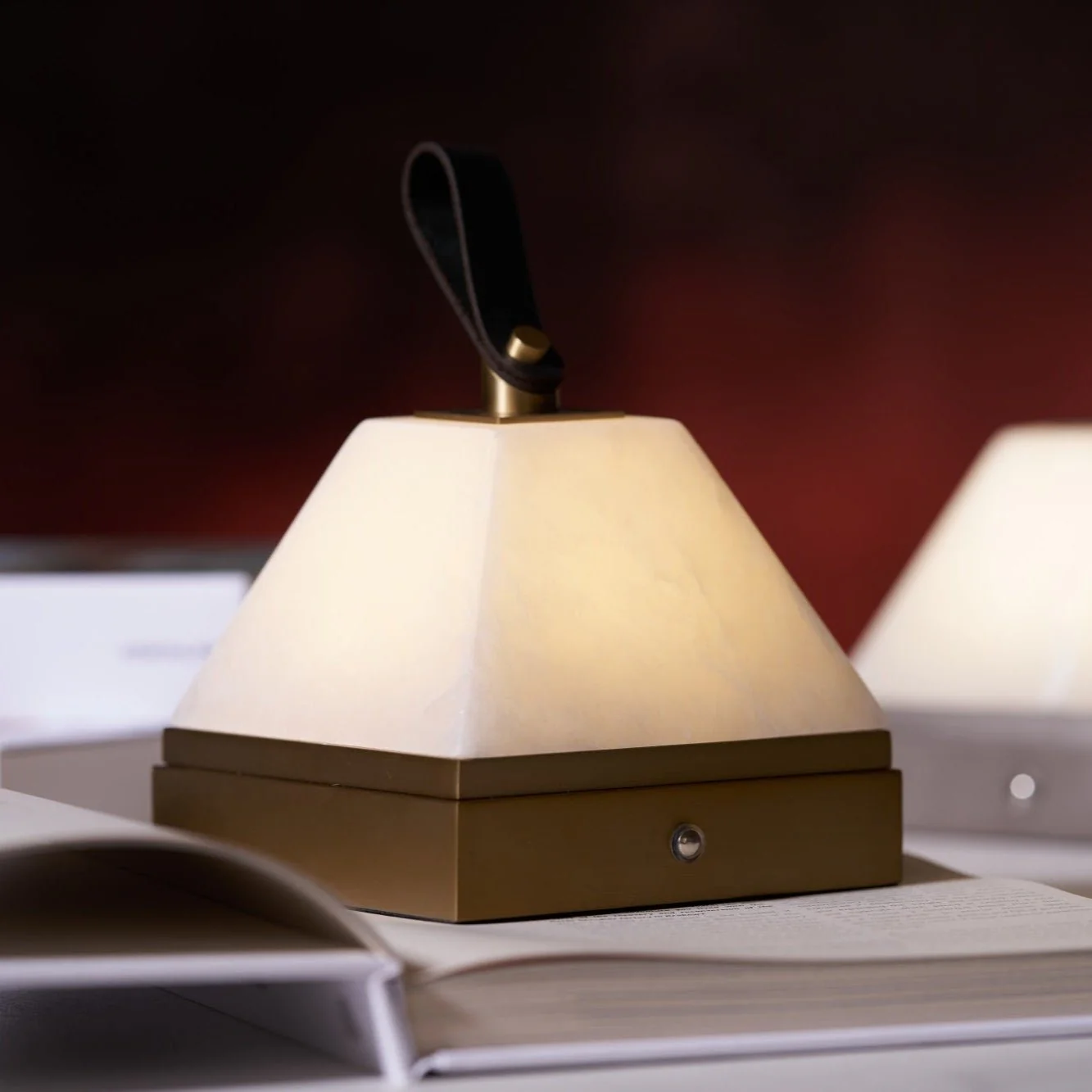Luma Cube Alabaster Portable Lamp - Image 10