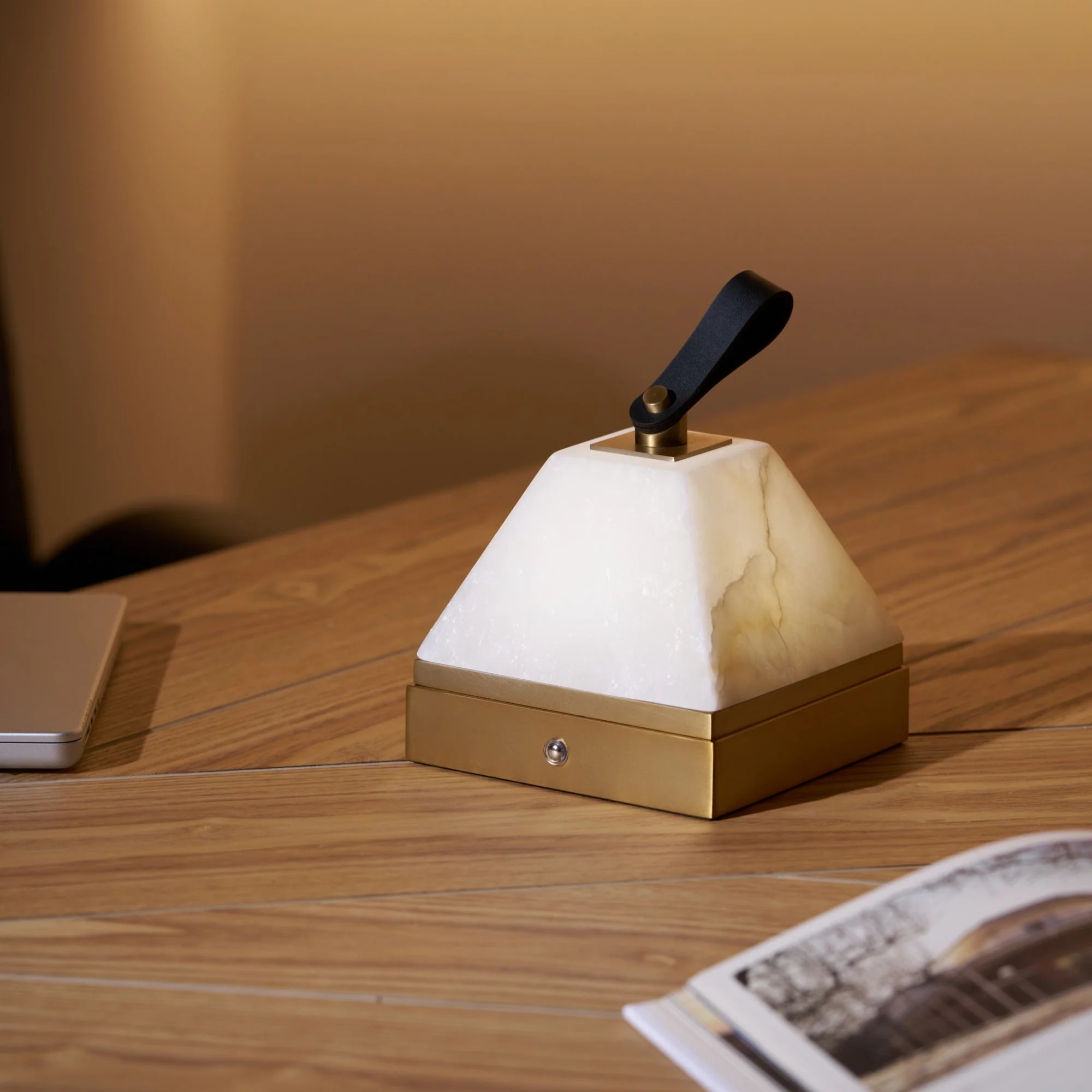 Luma Cube Alabaster Portable Lamp - Image 16
