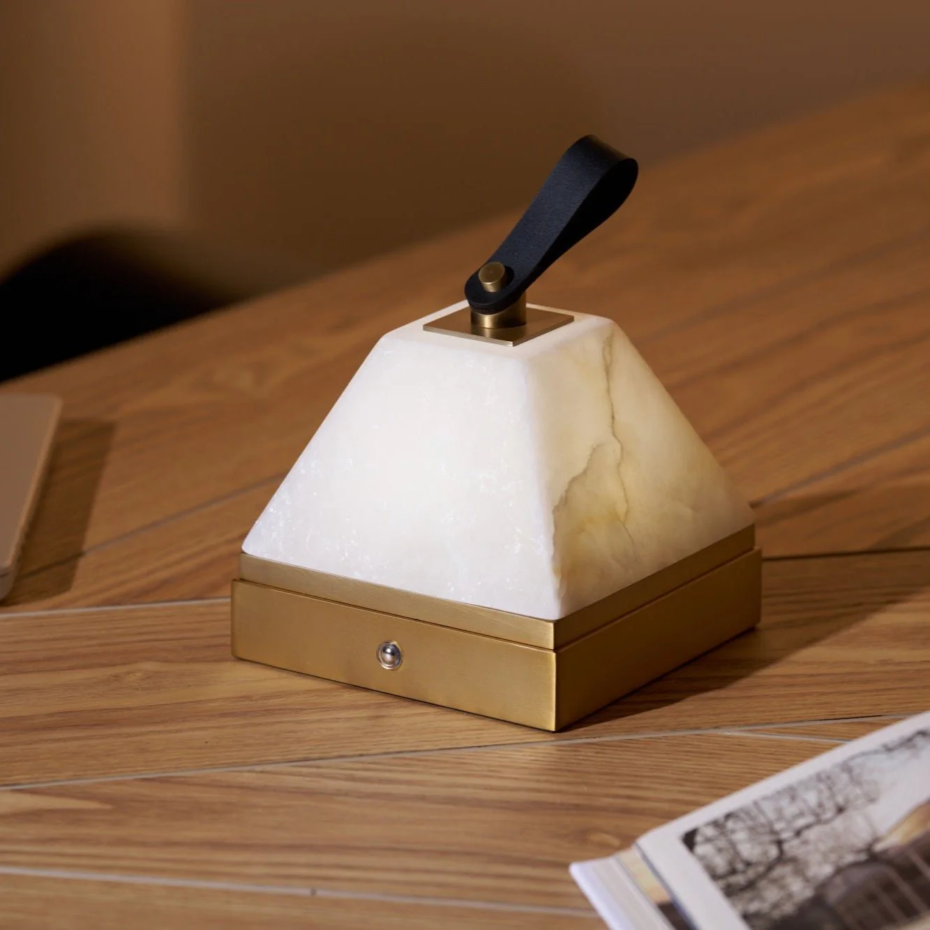 Luma Cube Alabaster Portable Lamp - Image 17