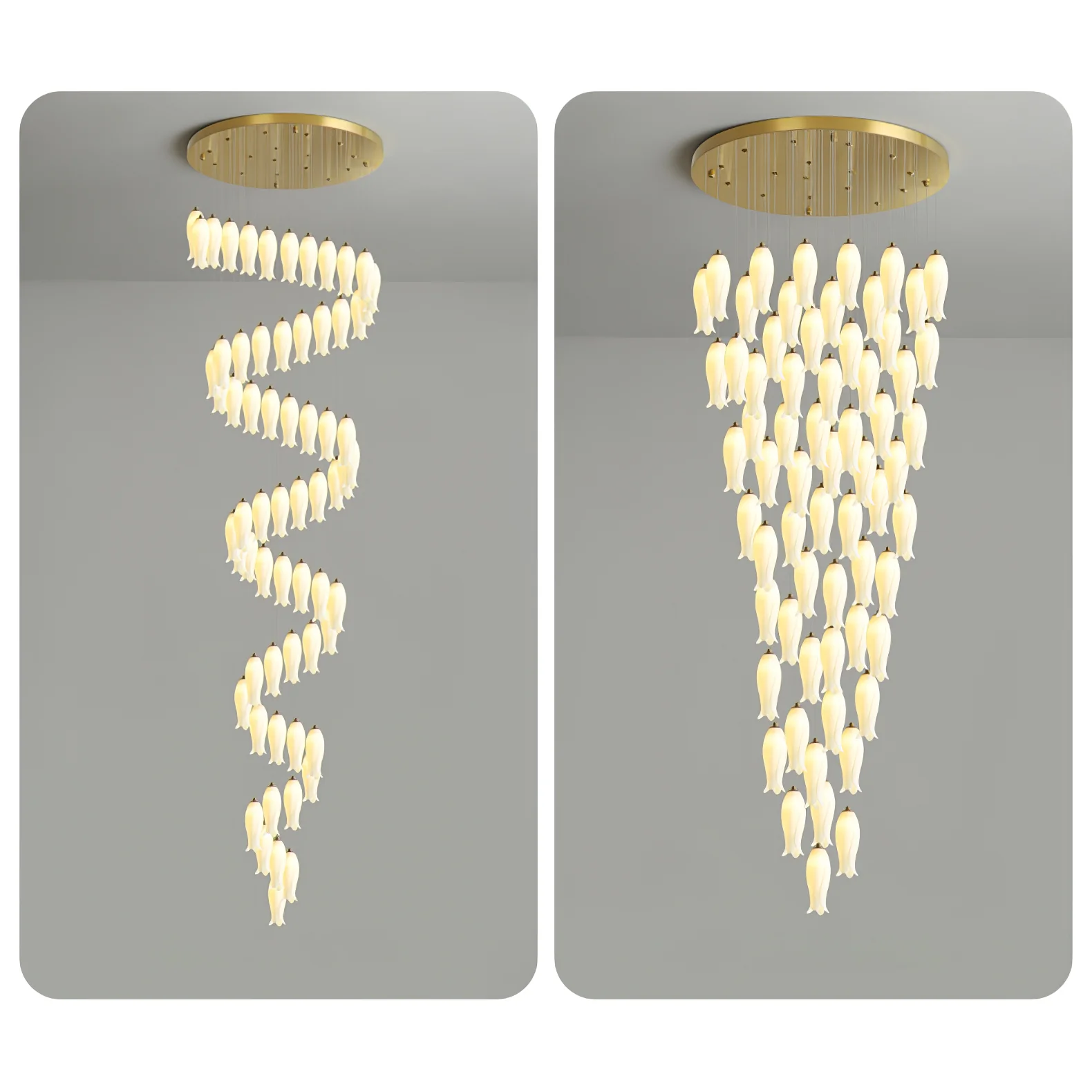 Luma Flora Stairs Chandelier - Image 37