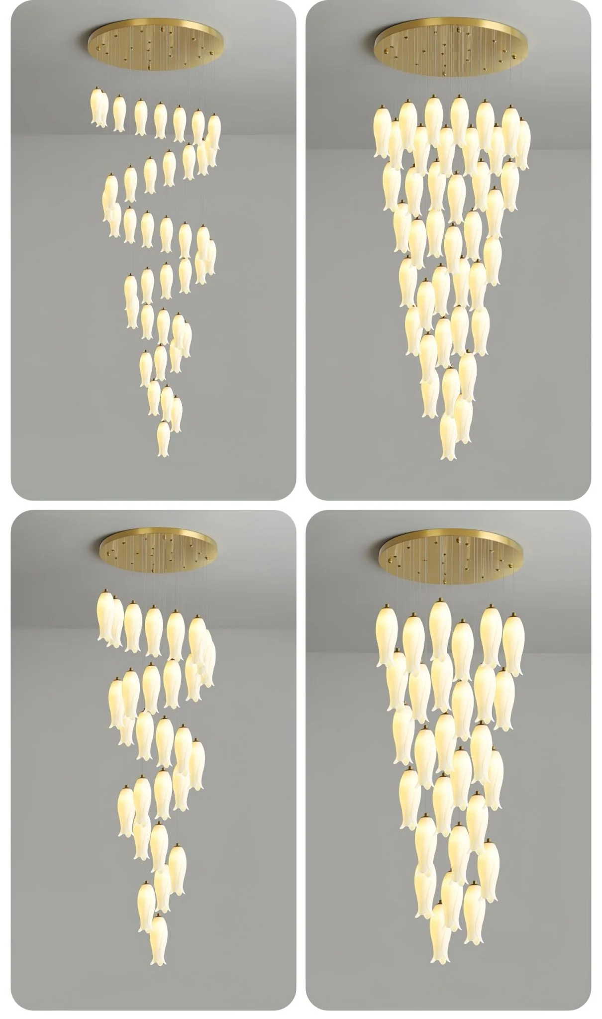 Luma Flora Stairs Chandelier - Image 38