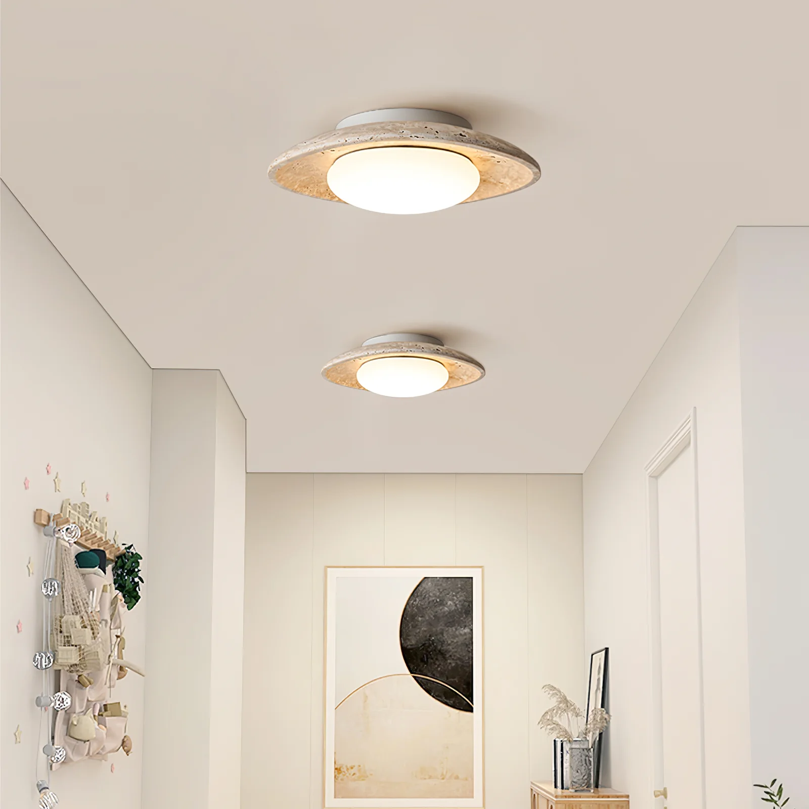 Luma Travertine Ceiling Light - Image 6