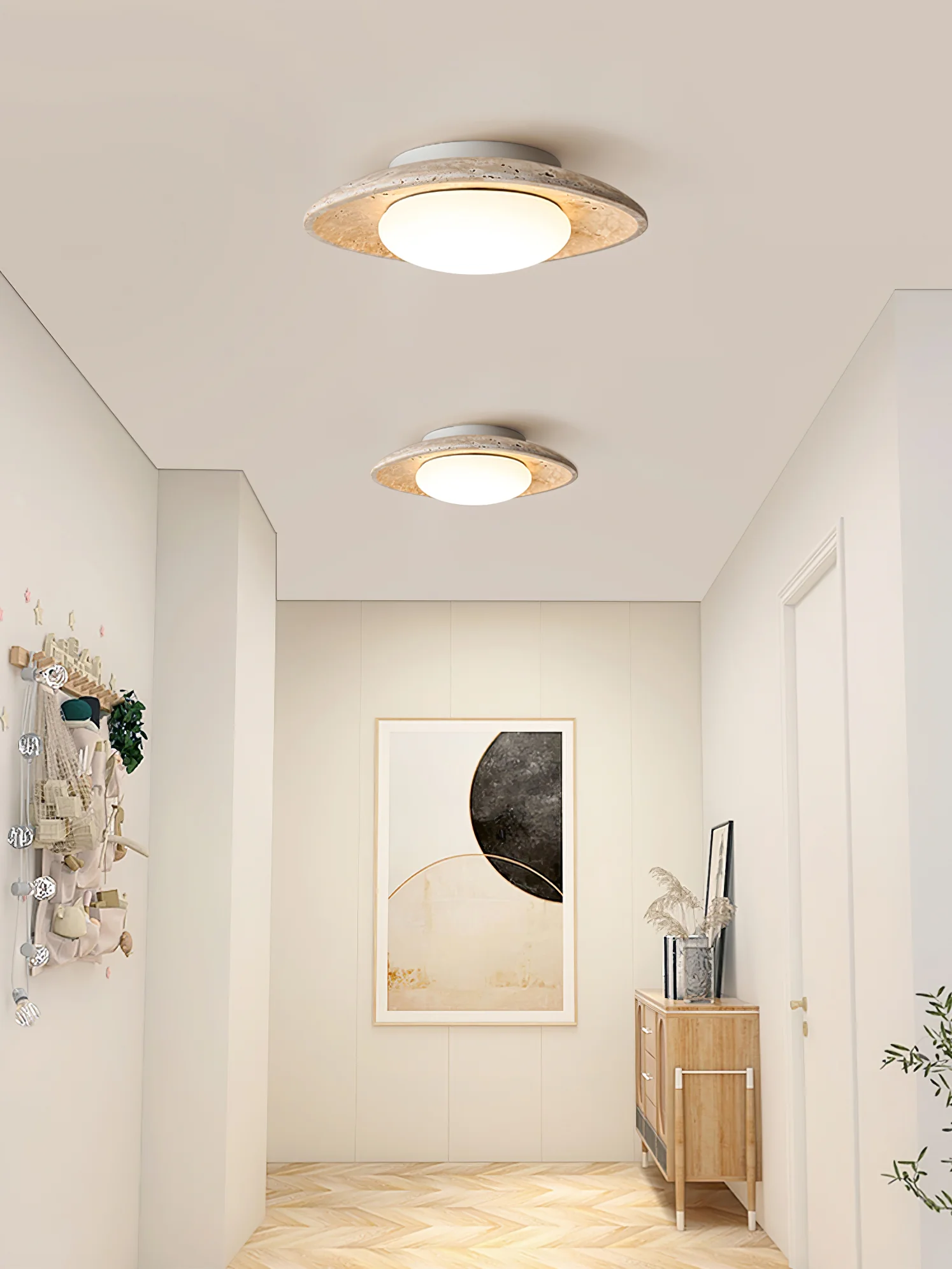Luma Travertine Ceiling Light - Image 8