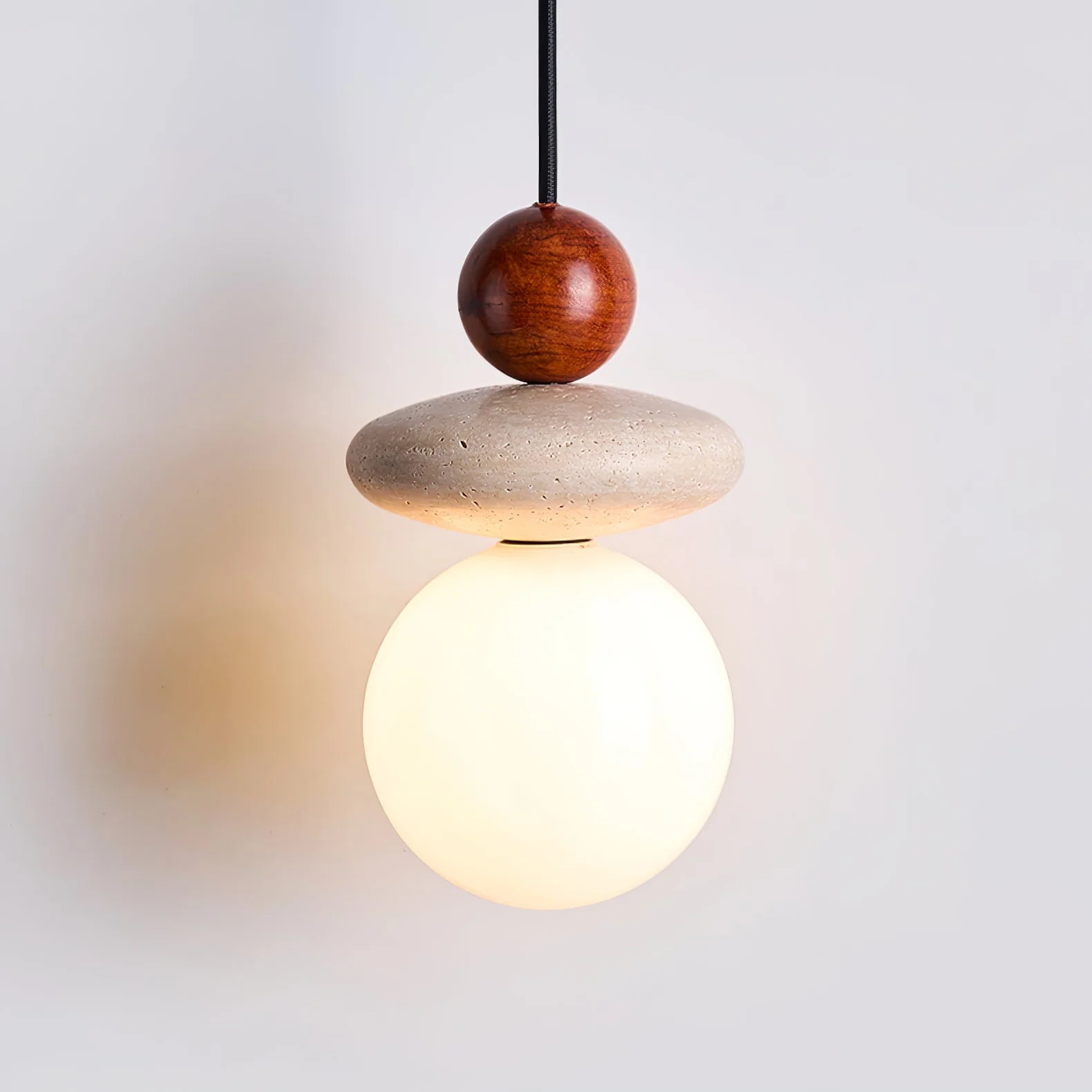 Lumi Travertine Pendant Light - Image 2