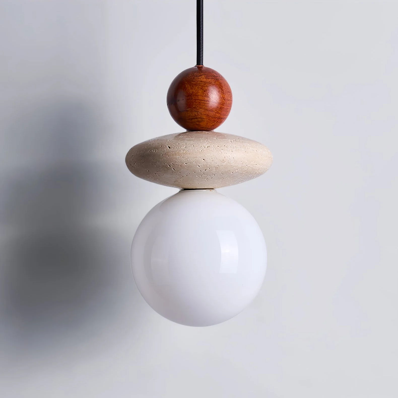 Lumi Travertine Pendant Light - Image 4