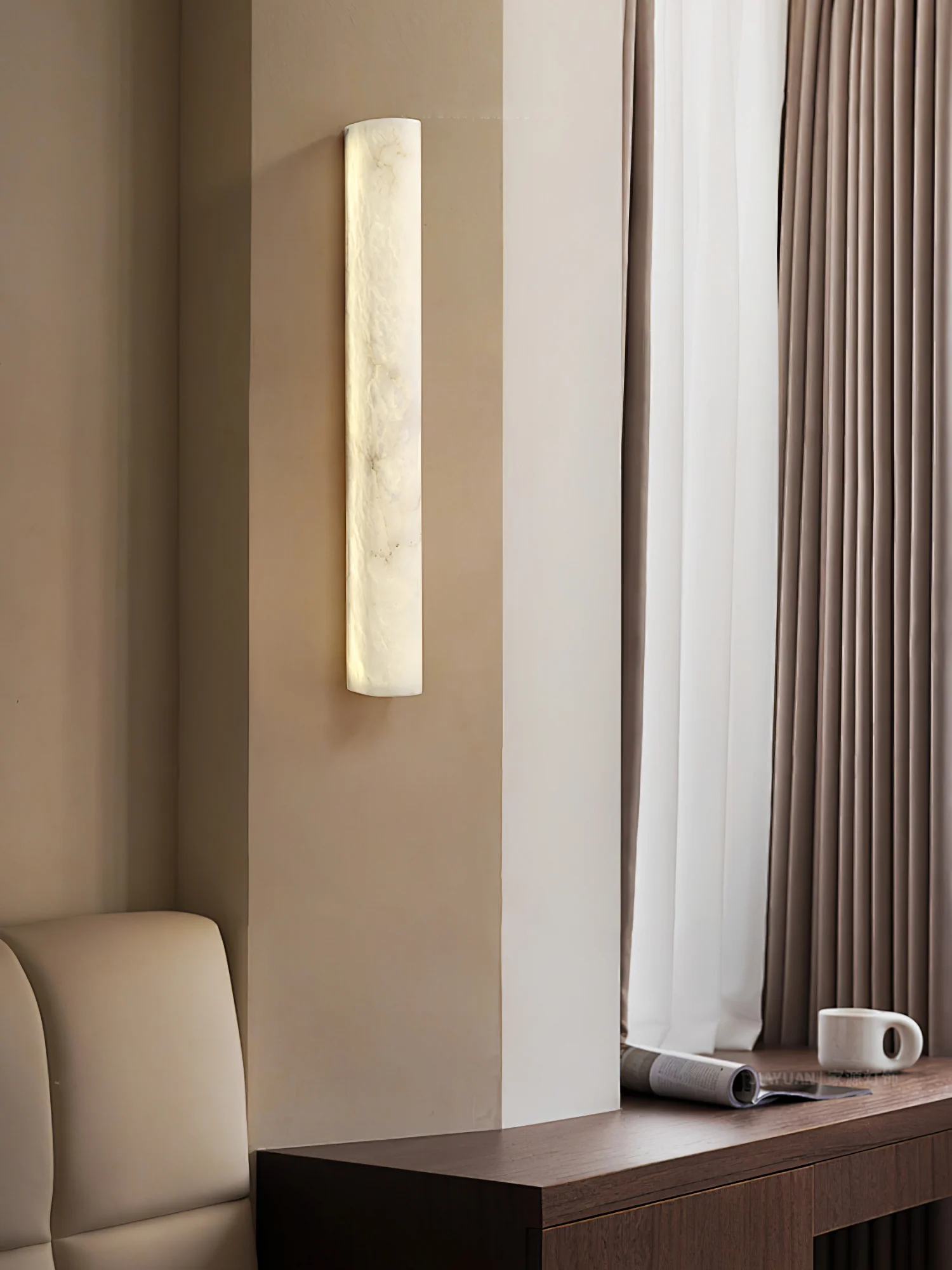 Luminara Alabaster Wall Sconce - Image 3