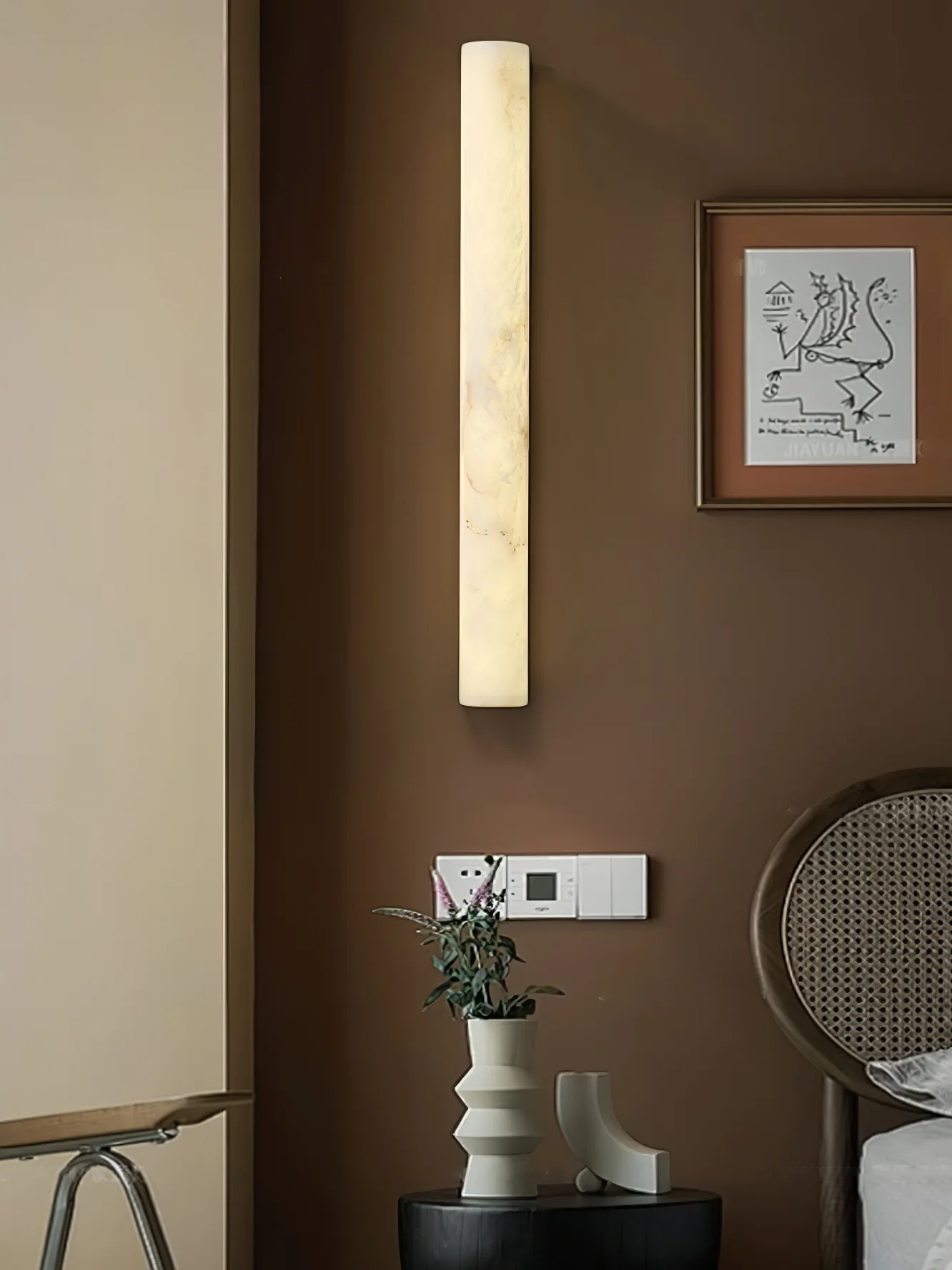 Luminara Alabaster Wall Sconce - Image 4