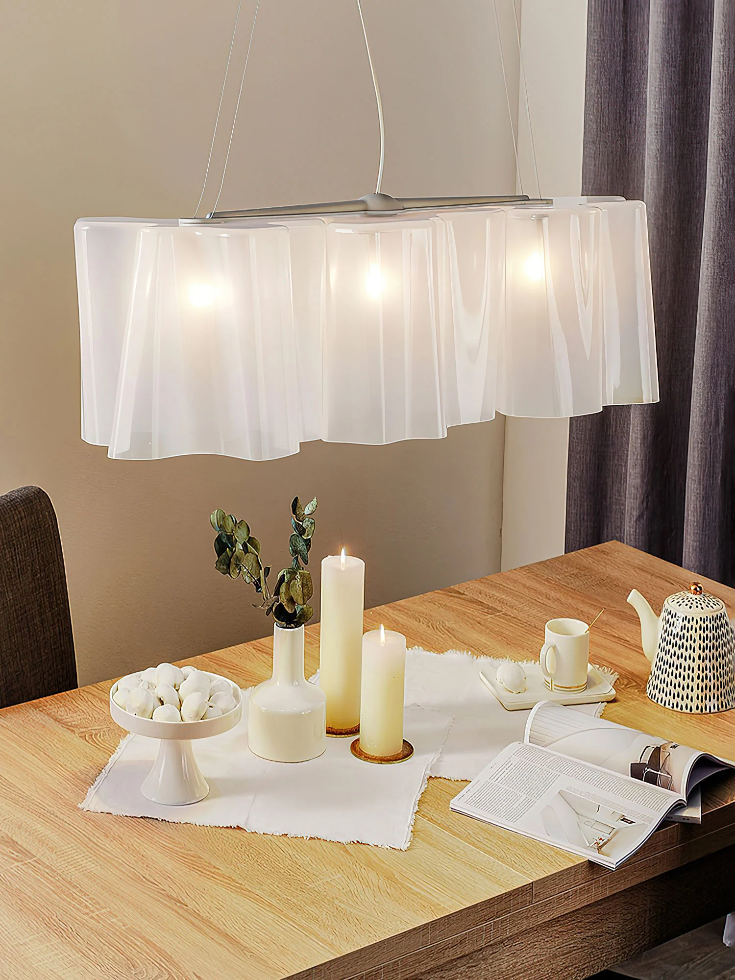 Luminara Glass Chandelier - Image 9