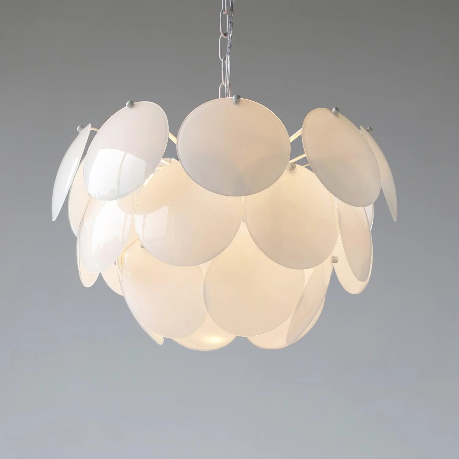 Luminous Petal Glass Chandelier - Image 36