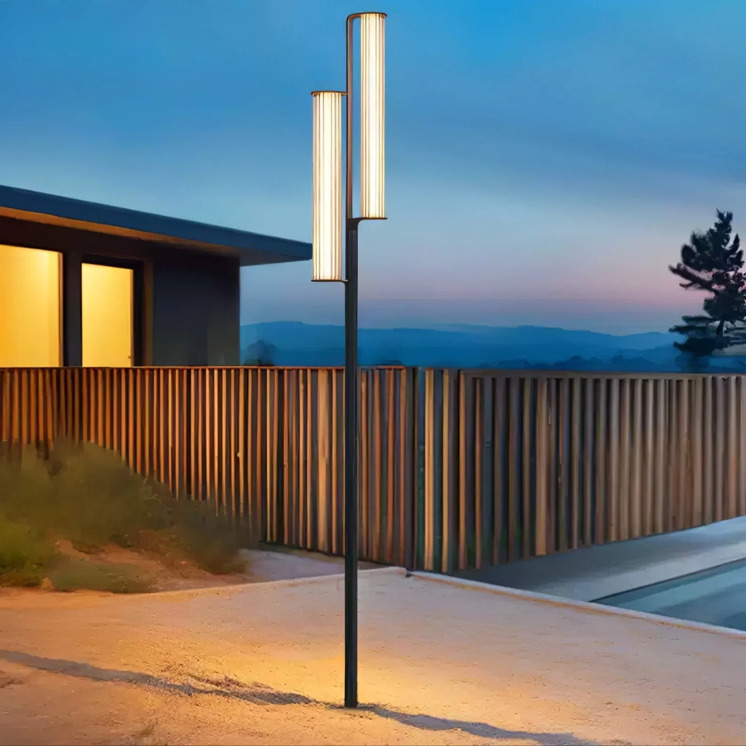 Lumo Arc Outdoor Post Lamp - Image 13