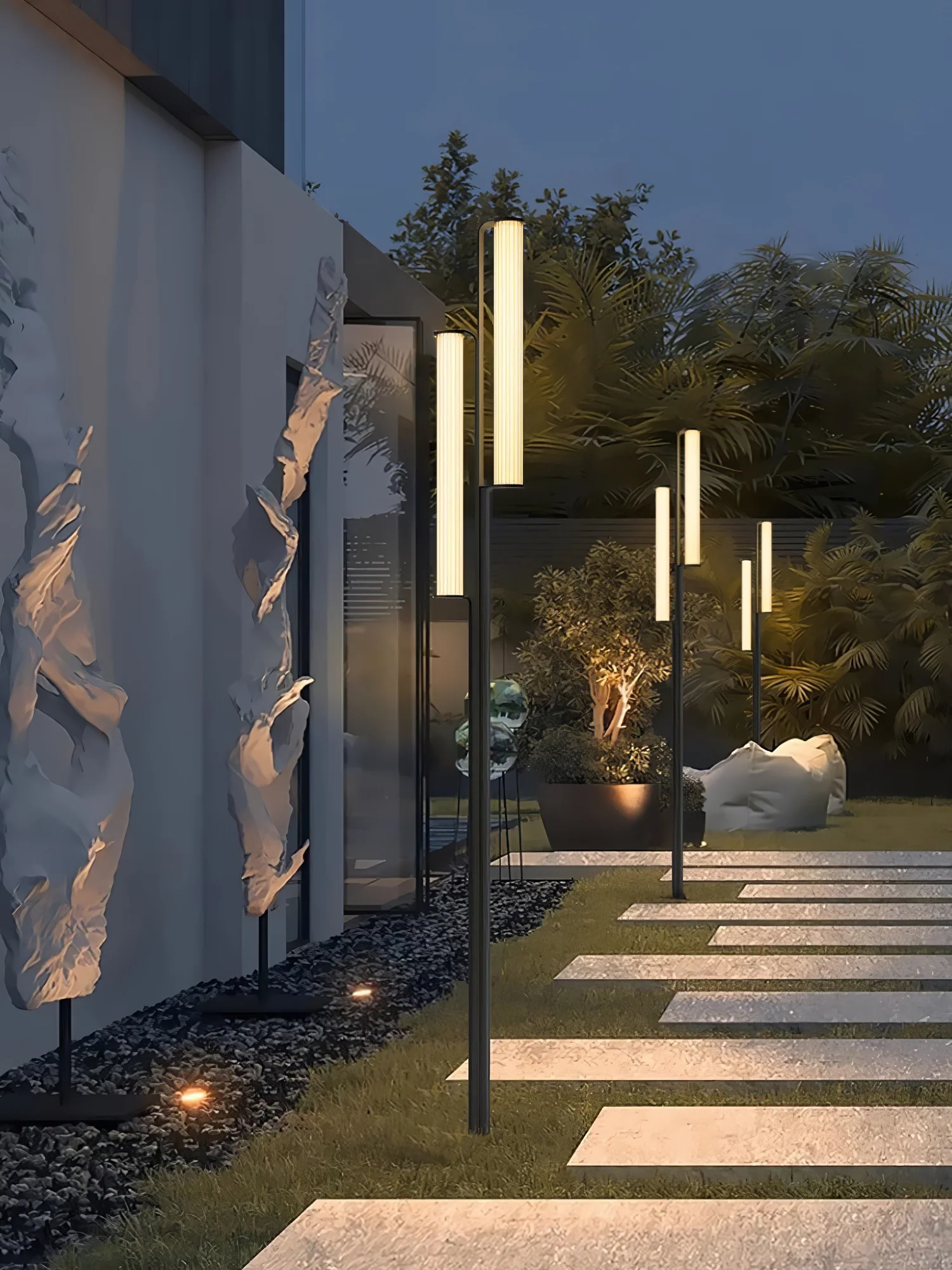 Lumo Arc Outdoor Post Lamp - Image 9