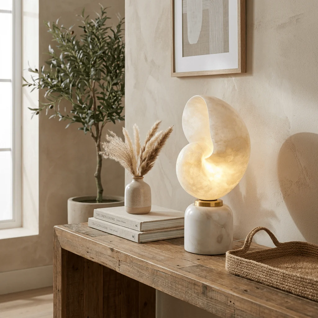 Lumora Shell Table Lamp - Image 12