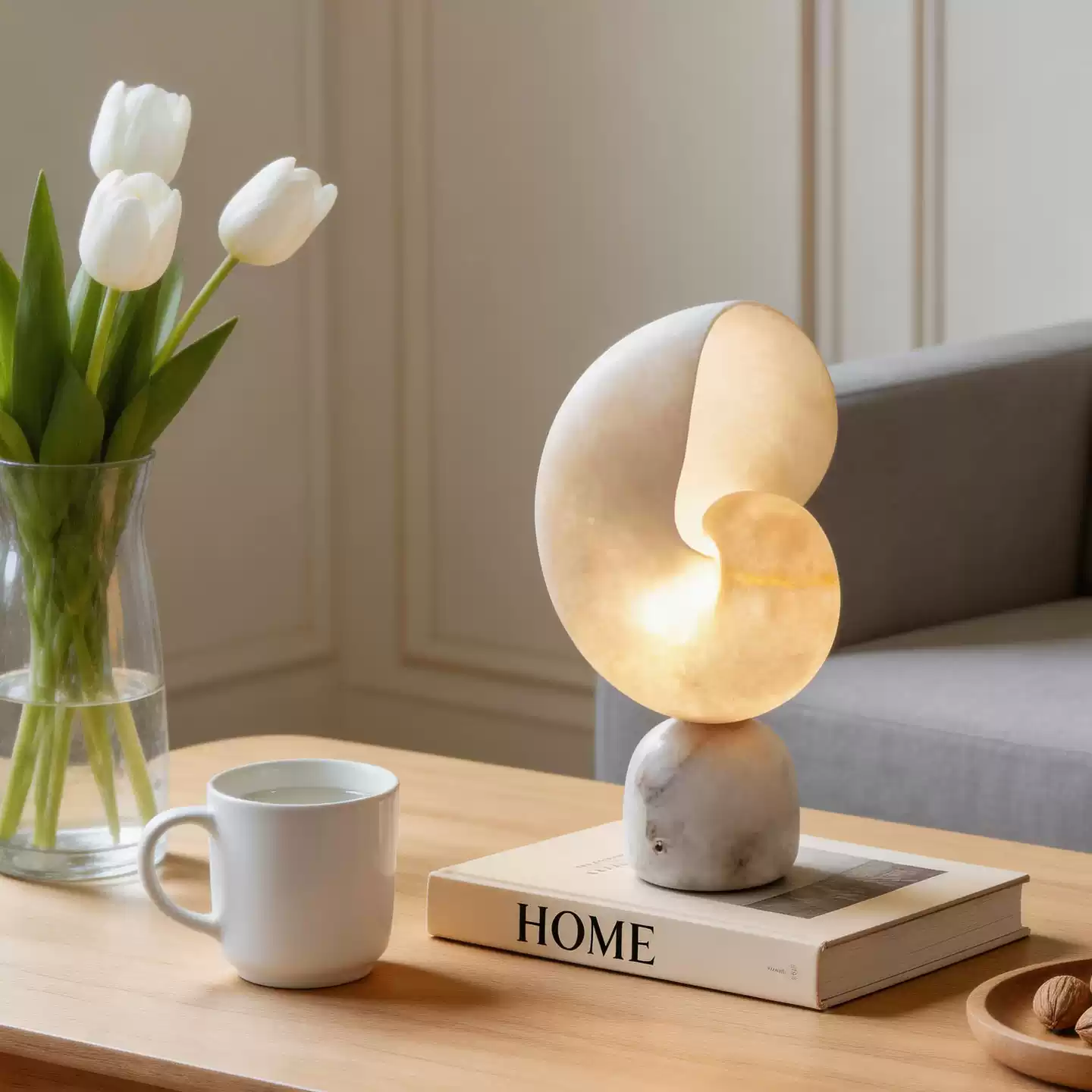 Lumora Shell Table Lamp - Image 7