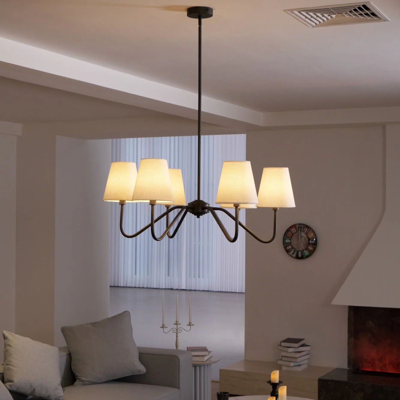 Lumos Black Chandelier - Image 15