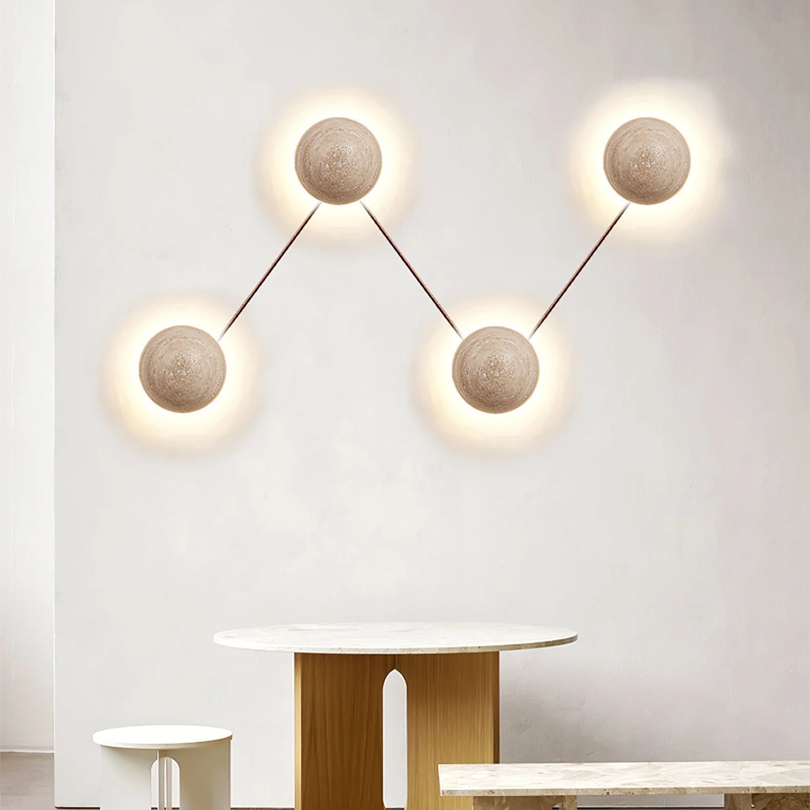 Luna Travertine Wall Light - Image 4