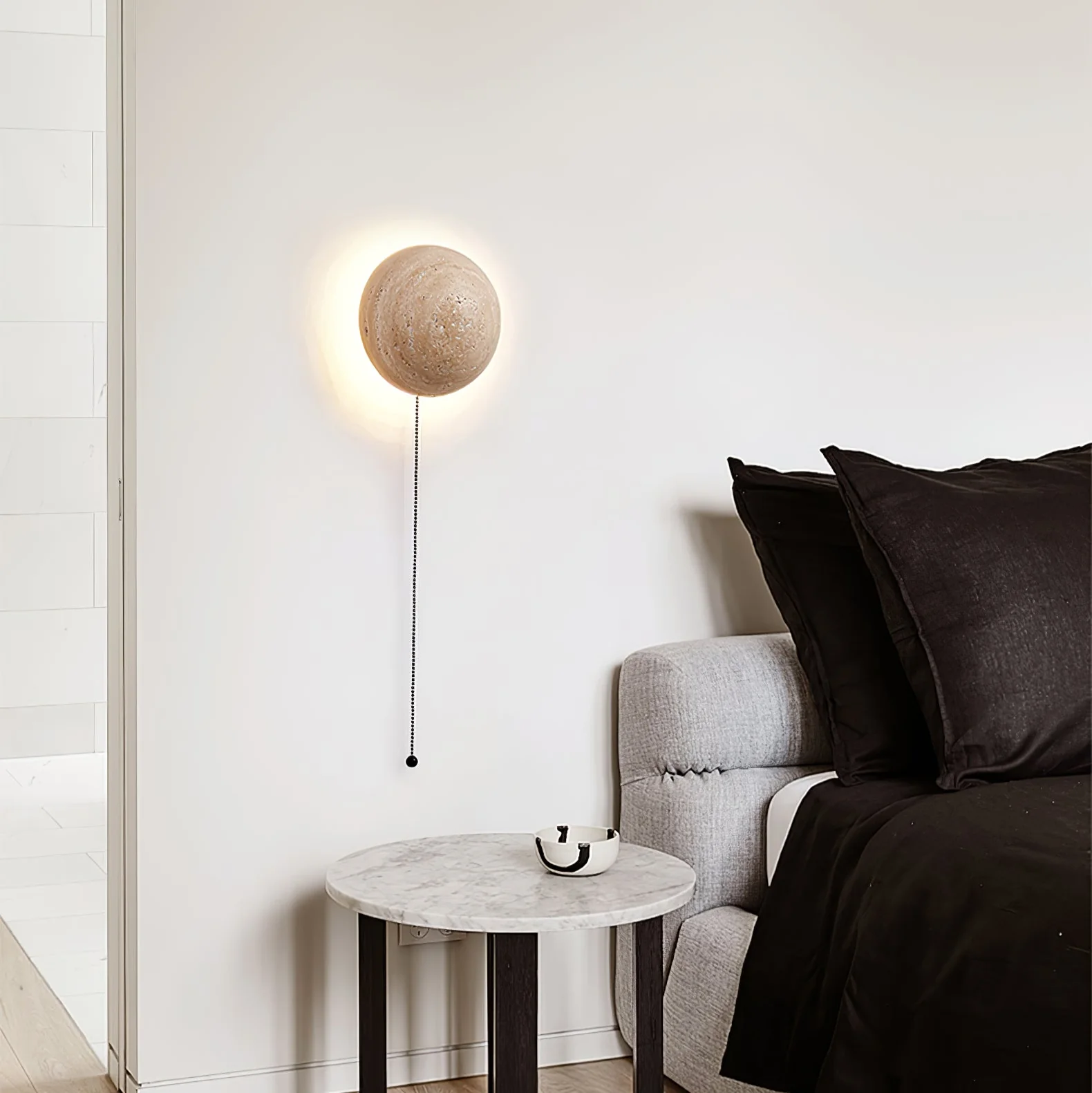 Luna Travertine Wall Light - Image 9