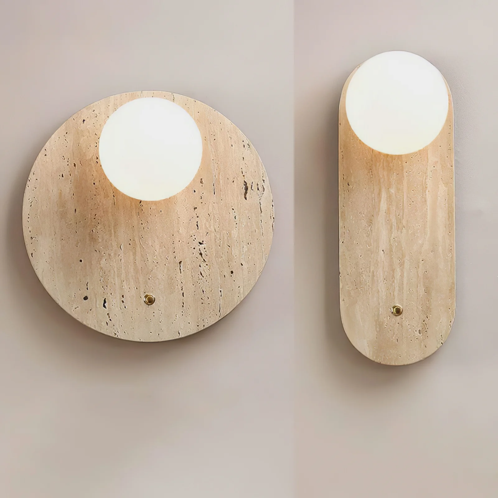 Luna Travertine Wall Sconce - Image 10