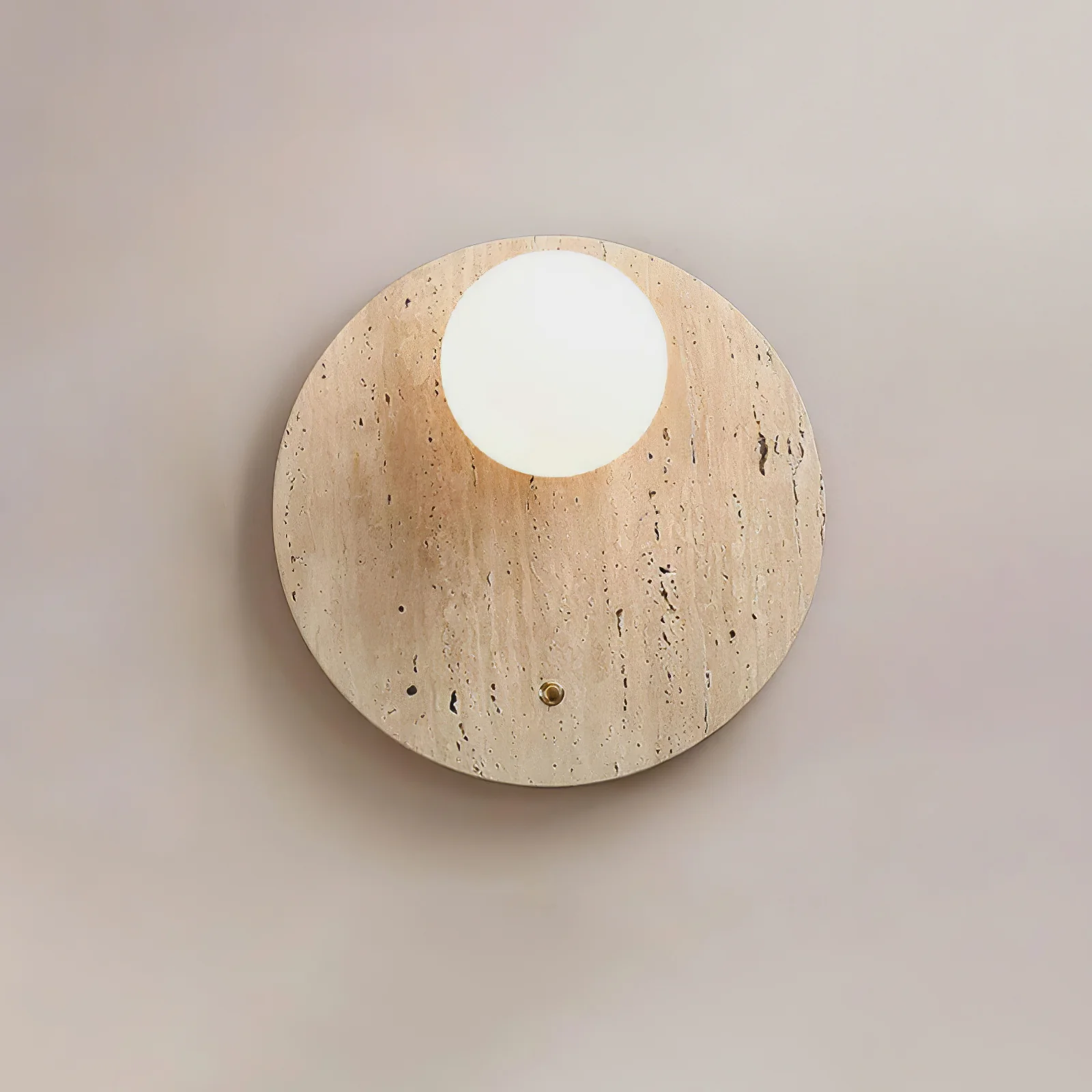 Luna Travertine Wall Sconce - Image 2