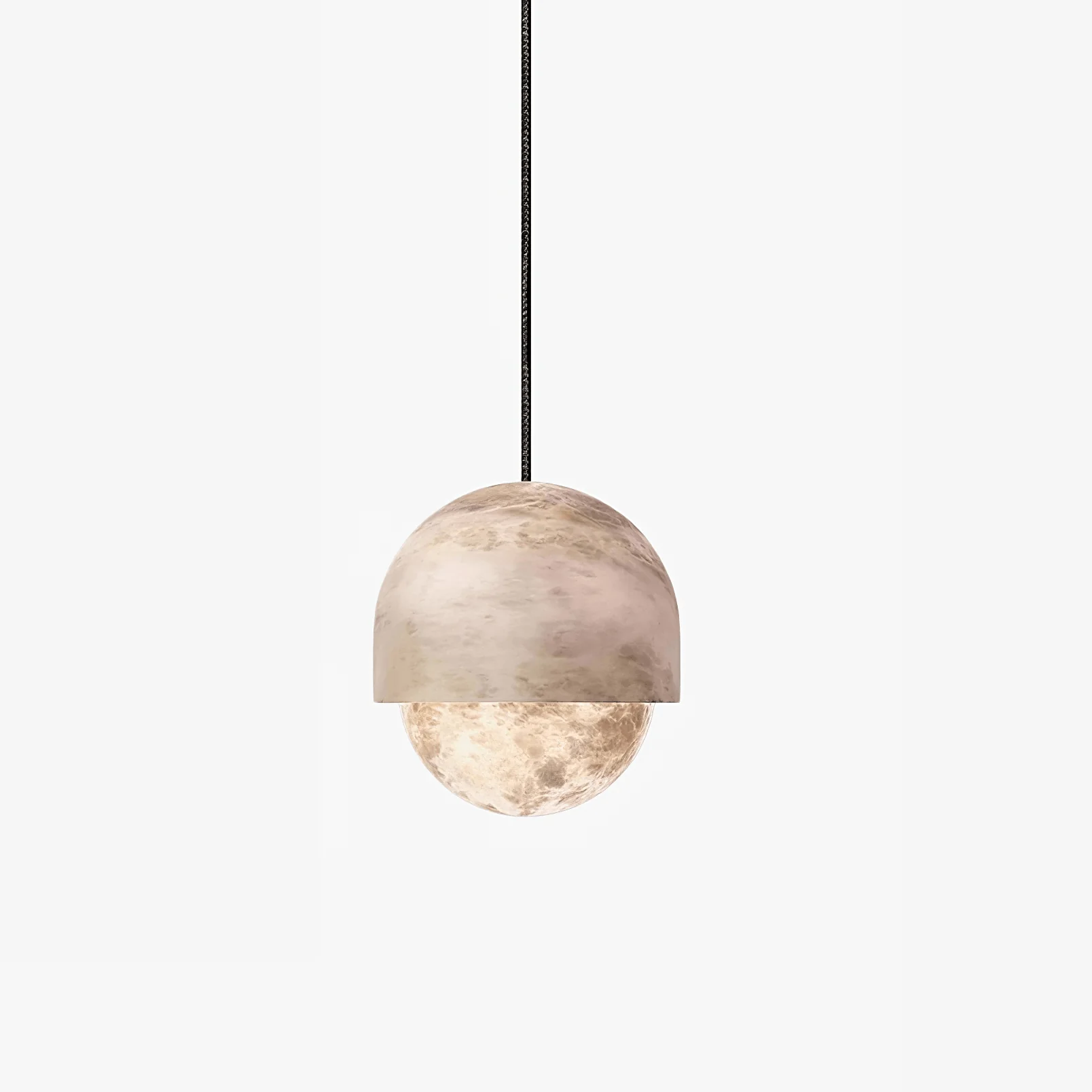 Lunar Dome Alabaster Pendant Light - Image 19